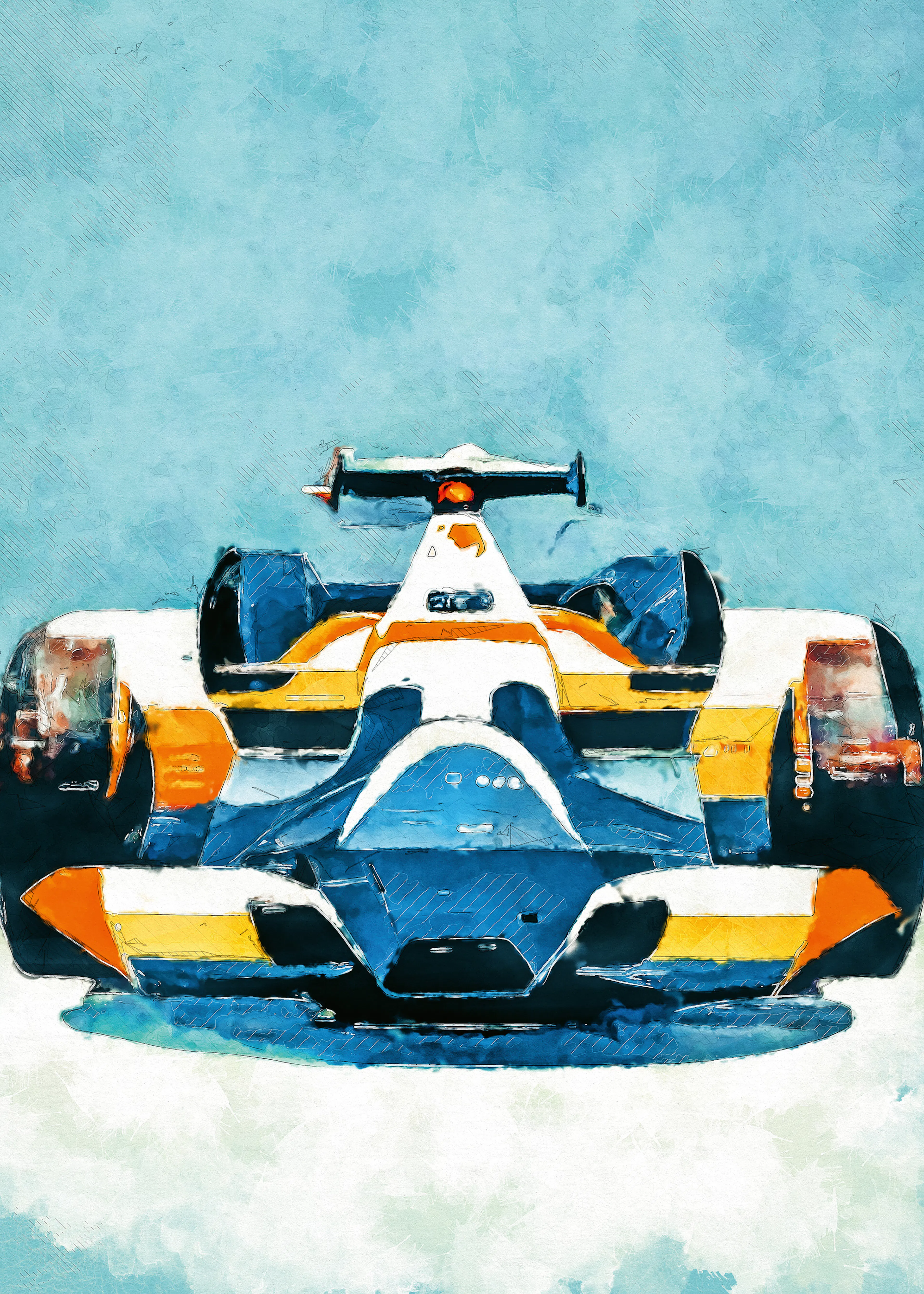 Vintage Racecar Poster 0