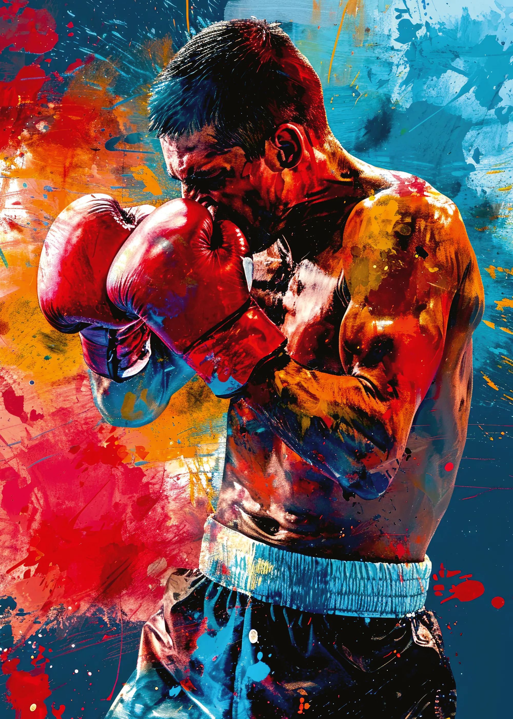 Lebhafter Boxer Poster 0
