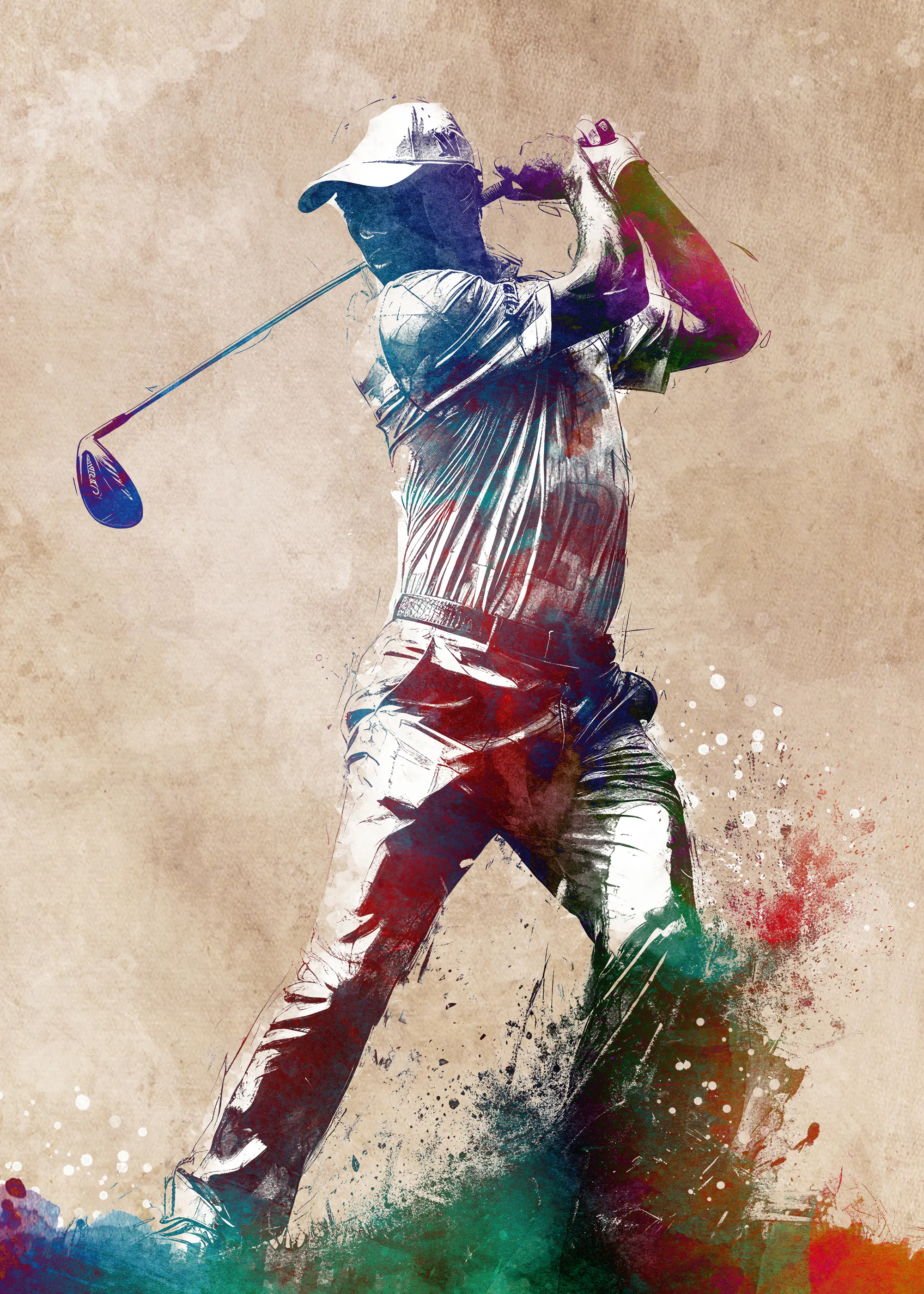 Dynamische Golf Swing Poster 0