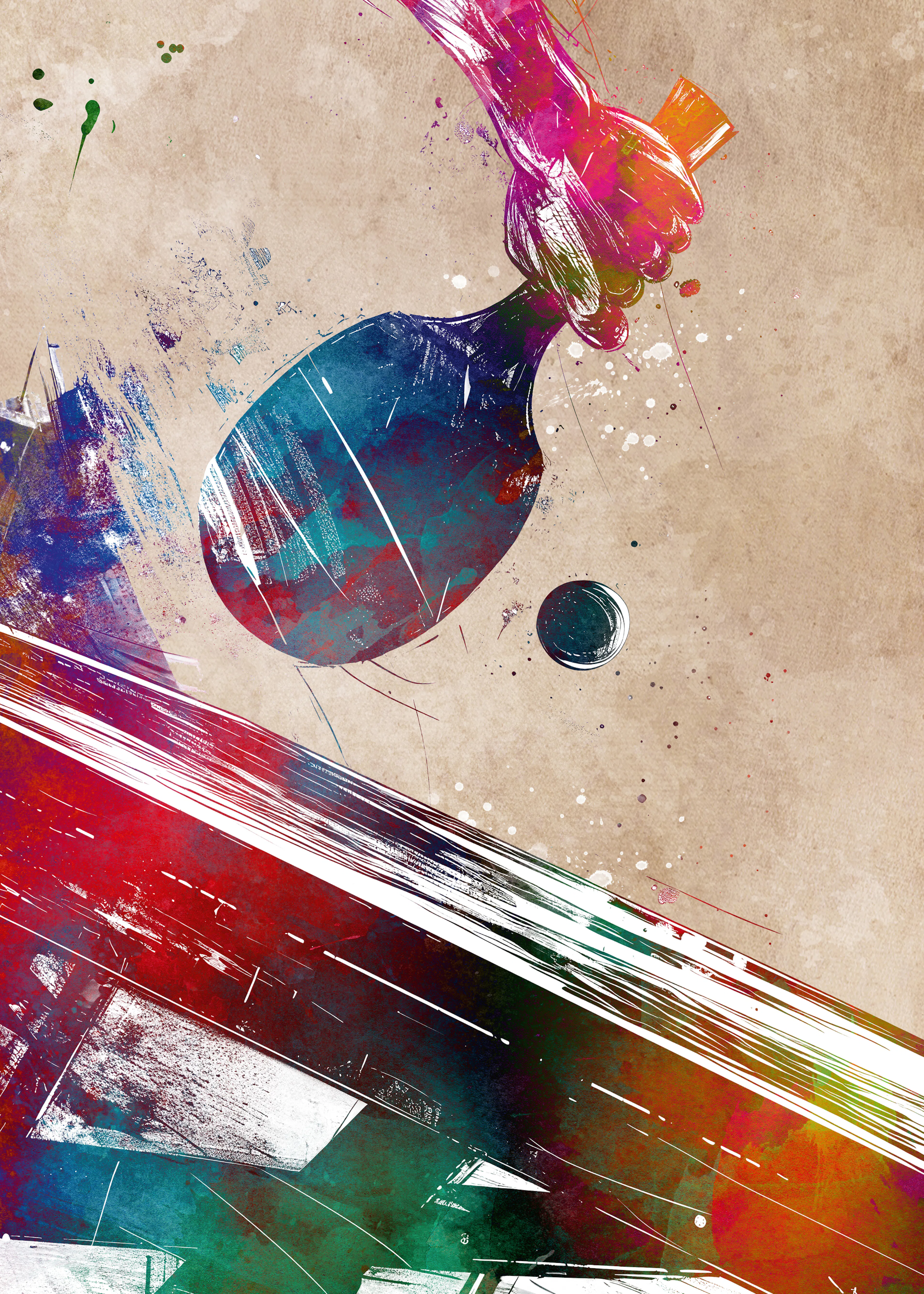Colorful Violin Poster 0