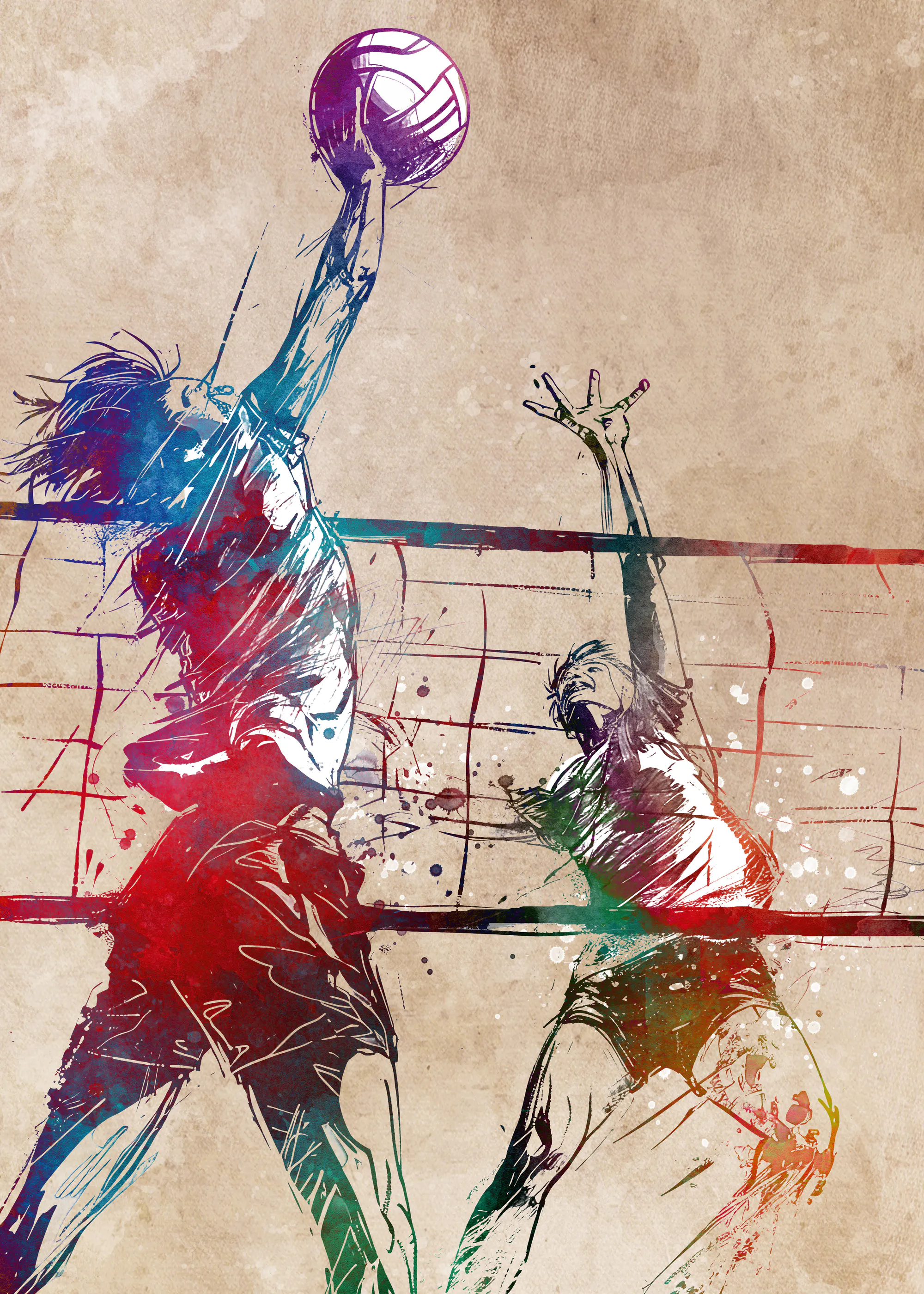 Volleyball Duel Poster 0