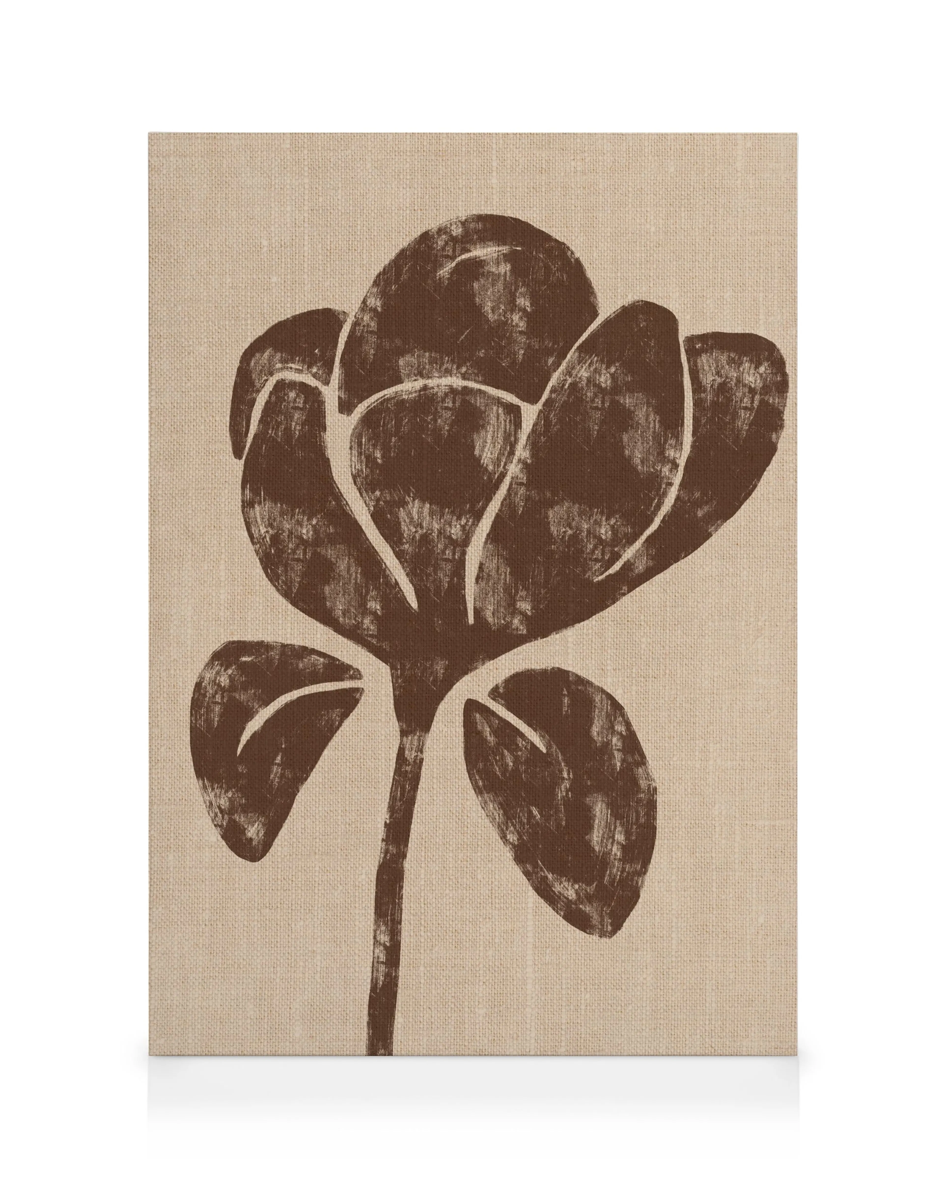 Fiore Marrone Texture Stampa su tela 0