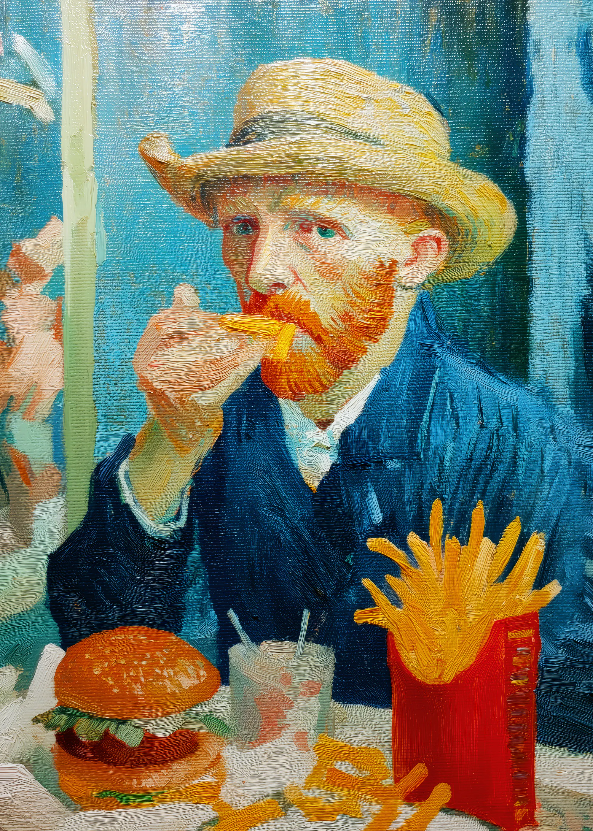 Van Gogh Fries Poster 0