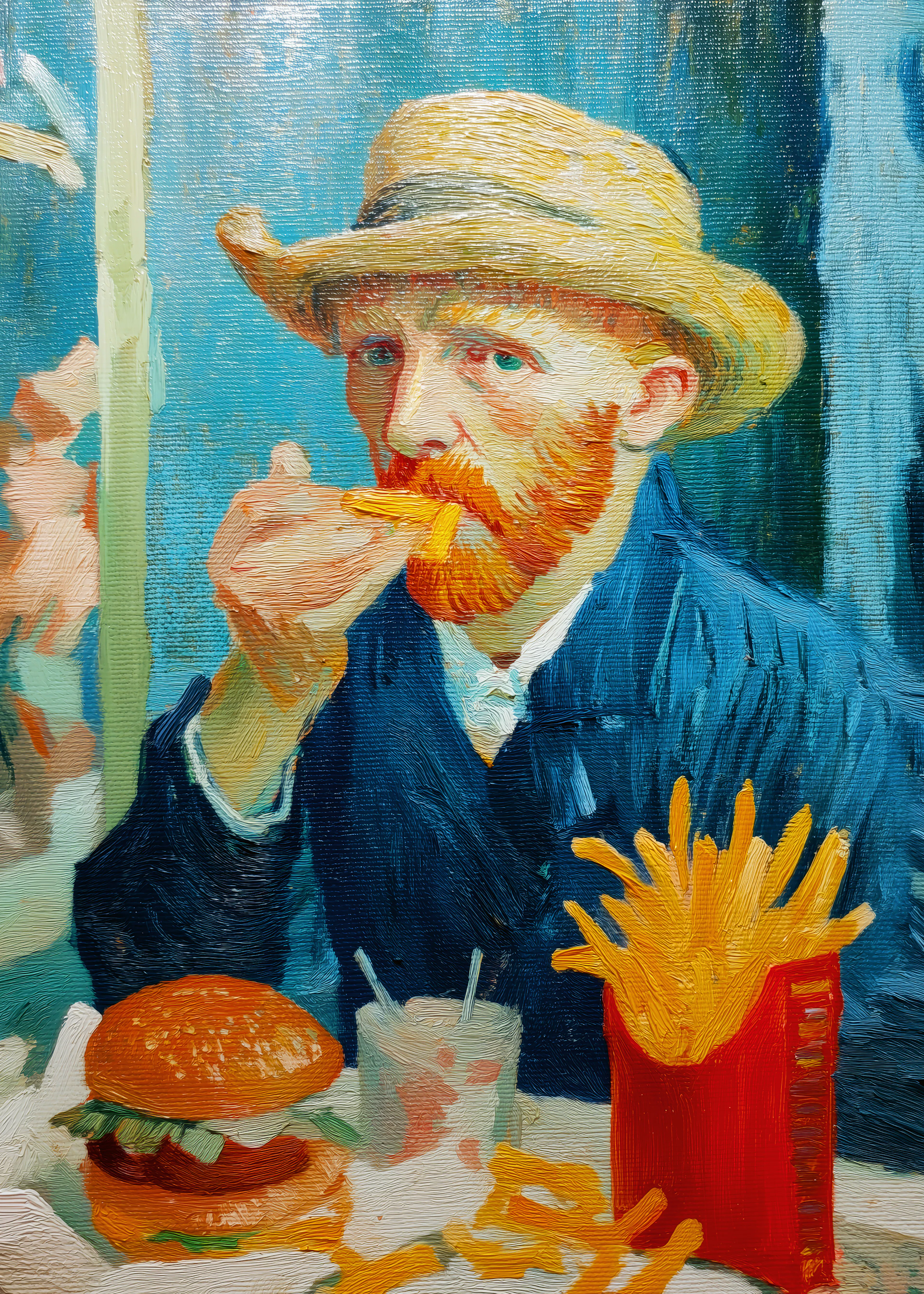 Van Gogh Fries Poster 0
