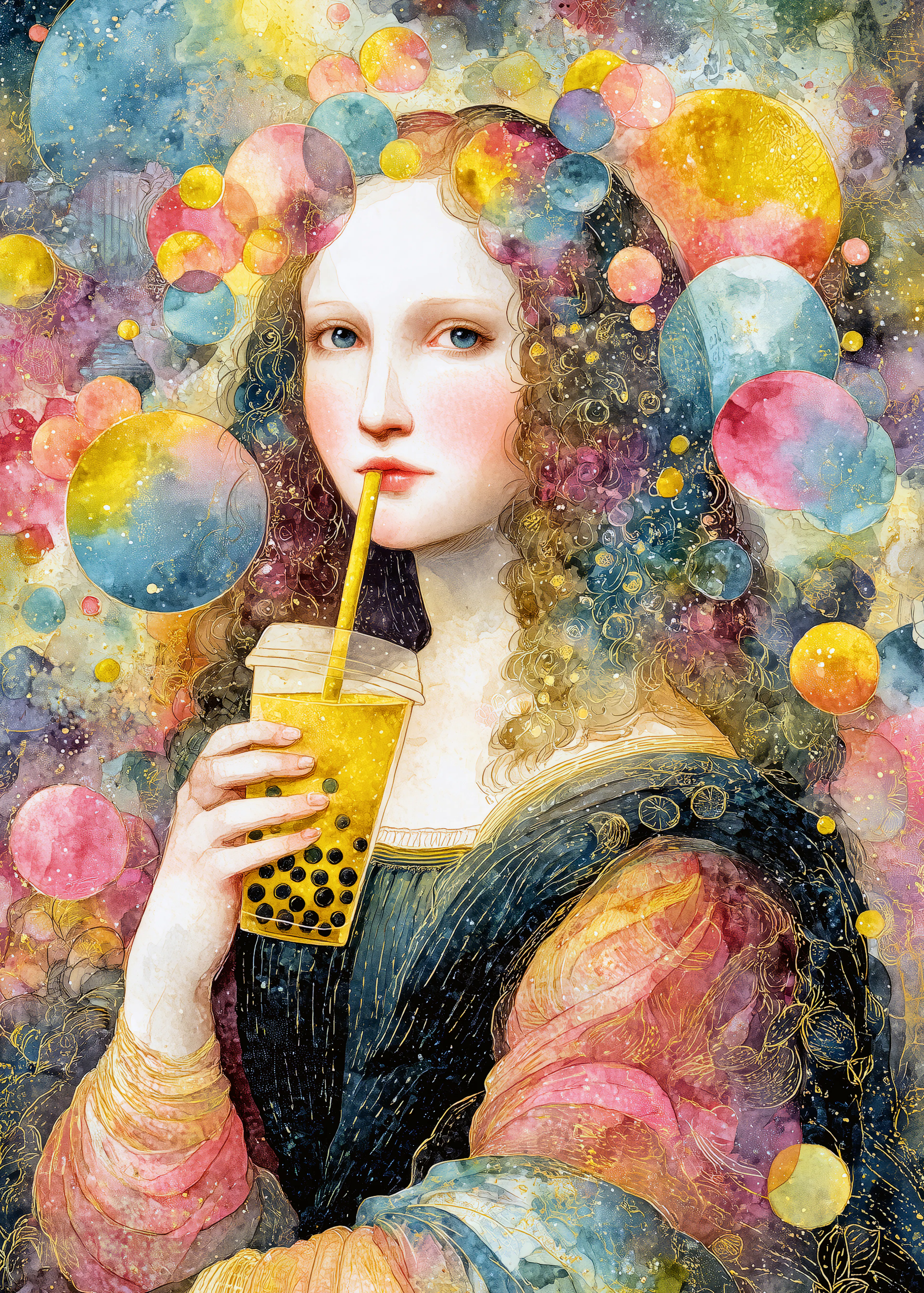 Bubble Tea Renaissance Poster 0