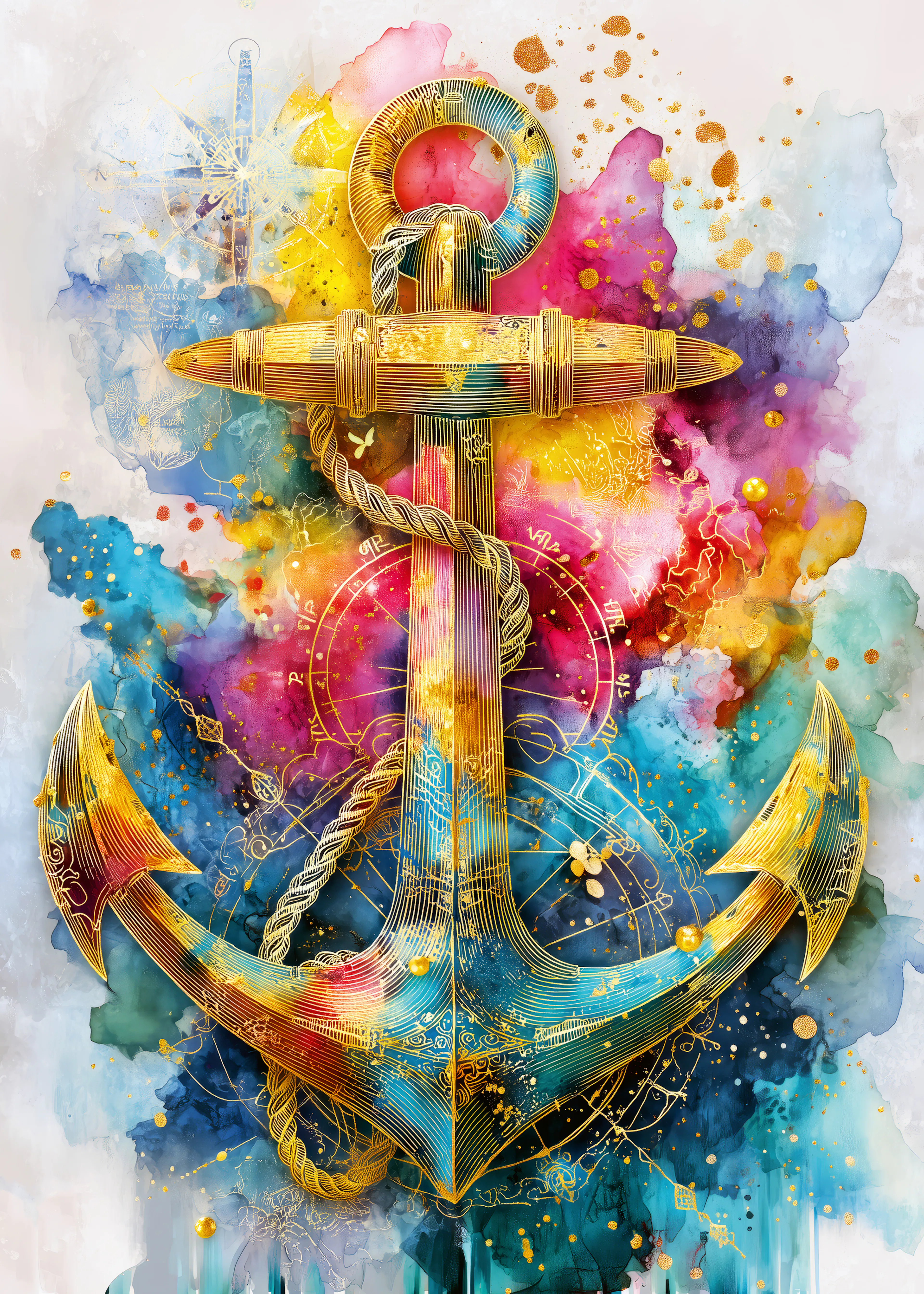 Colorful Anchor Poster 0