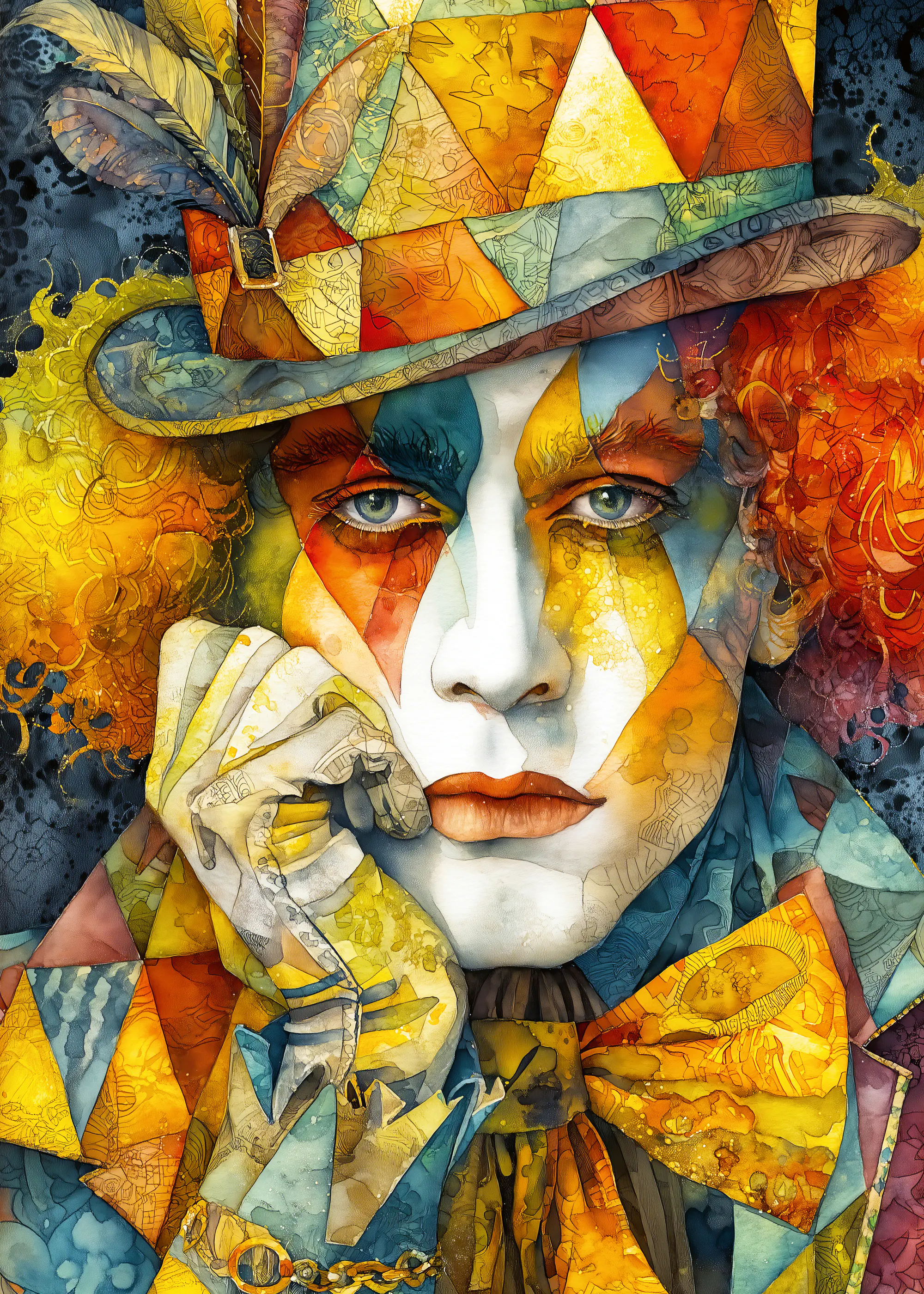 Orange bunter Clown Poster 0