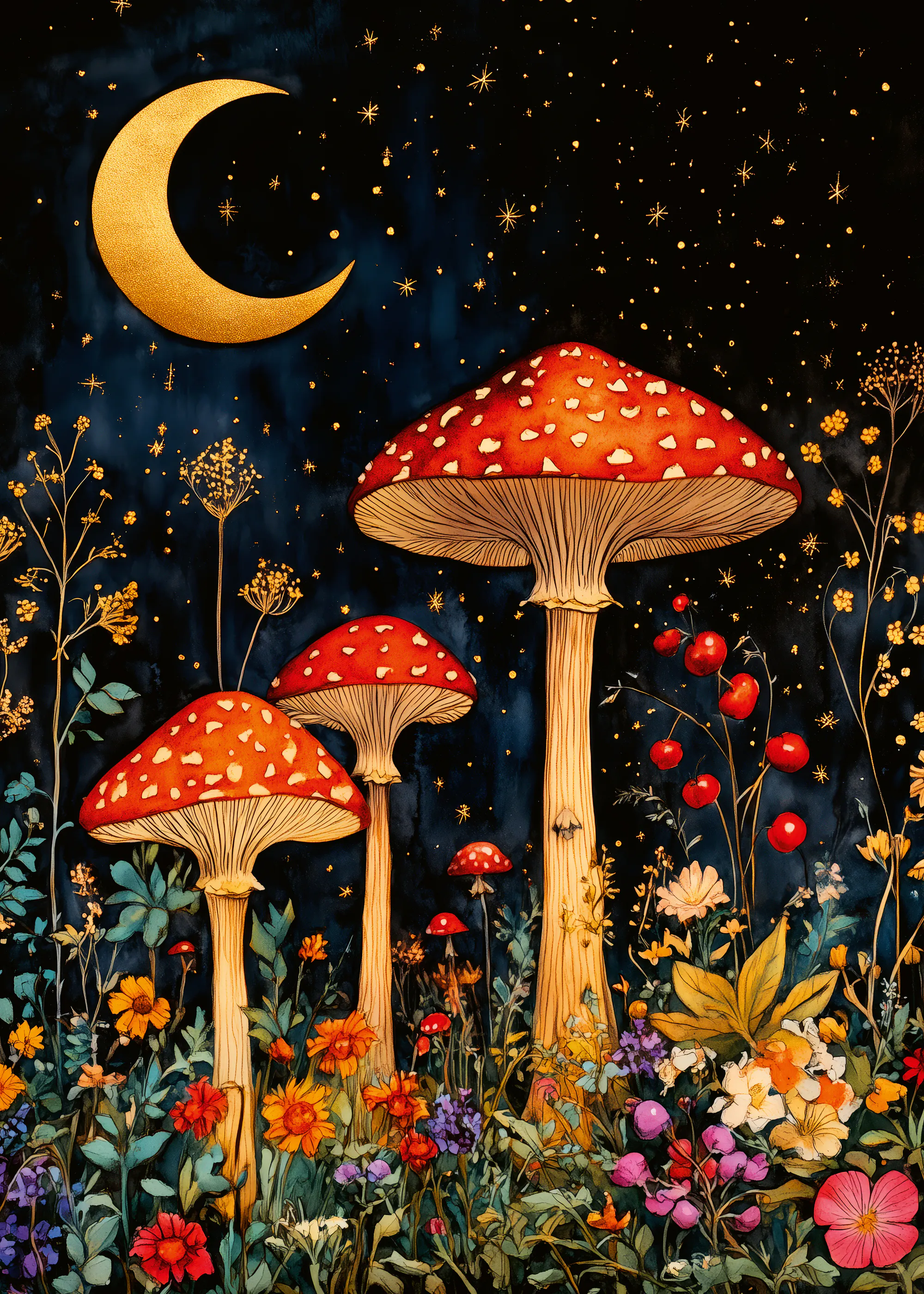 Setas Místicas Rojas Póster 0