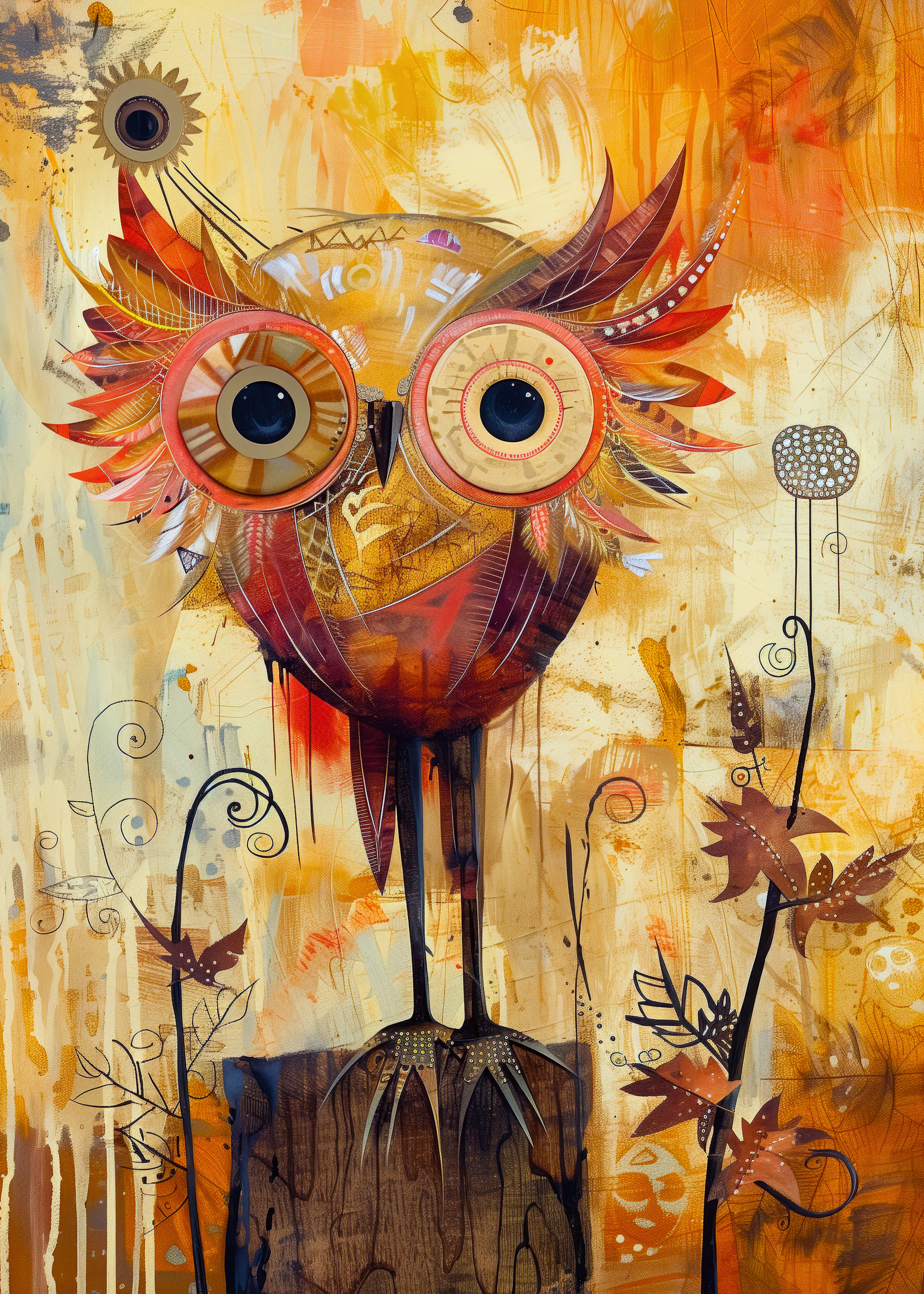 Whimsical Owl Poster 0
