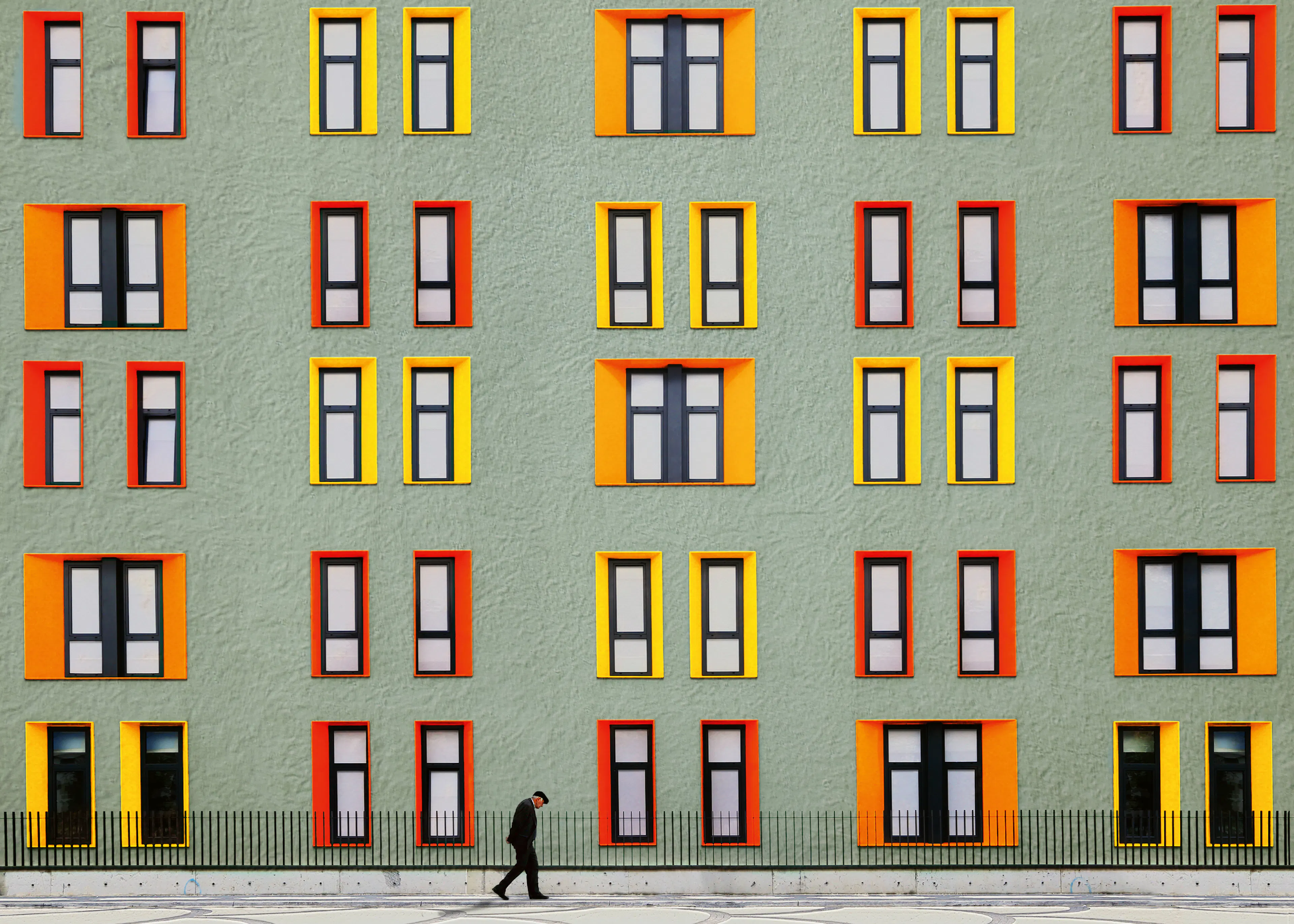Colorful Window Facade Poster 0