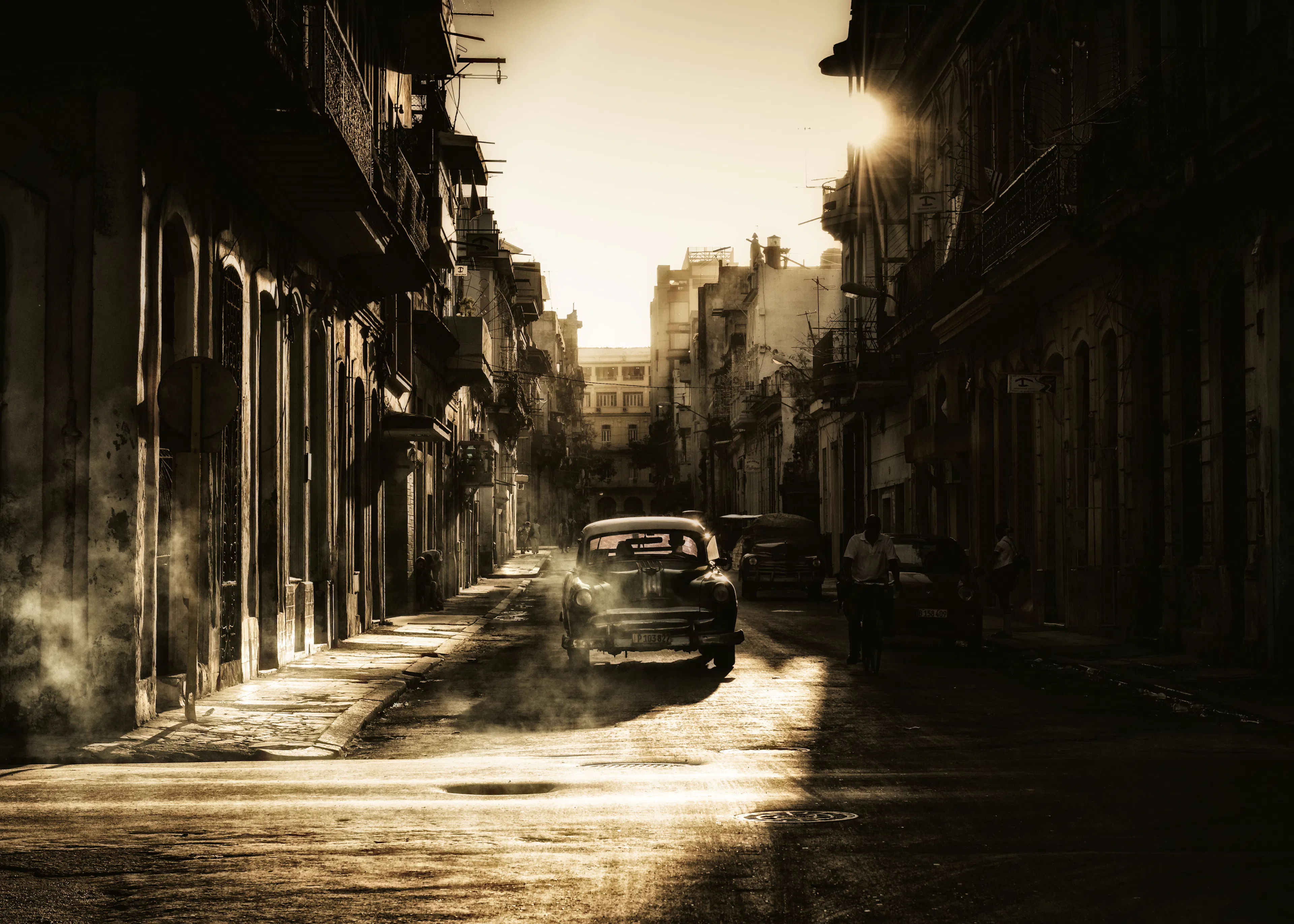 Vintage City Streets Poster 0