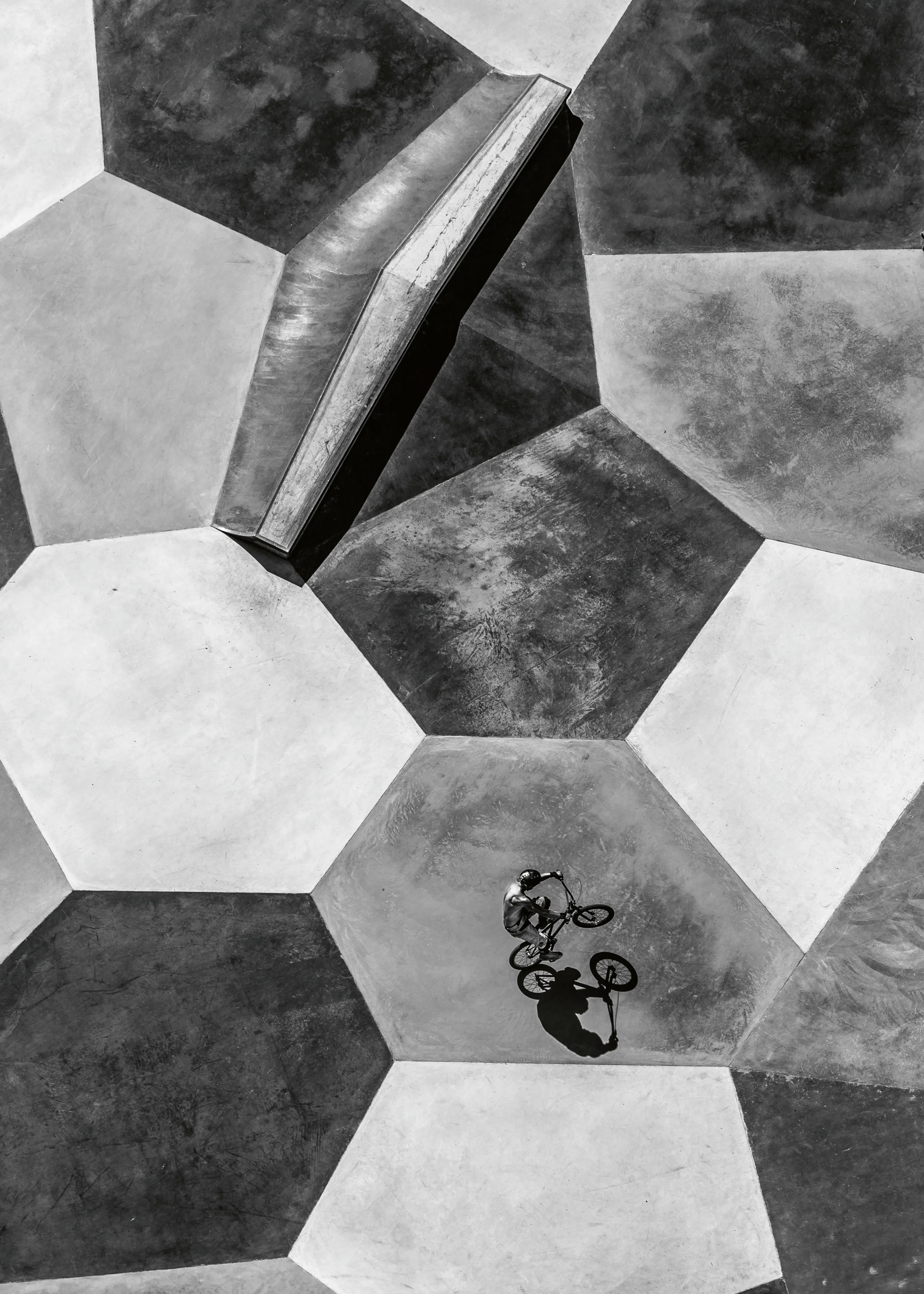 Charcoal Geometric Shadows Poster 0