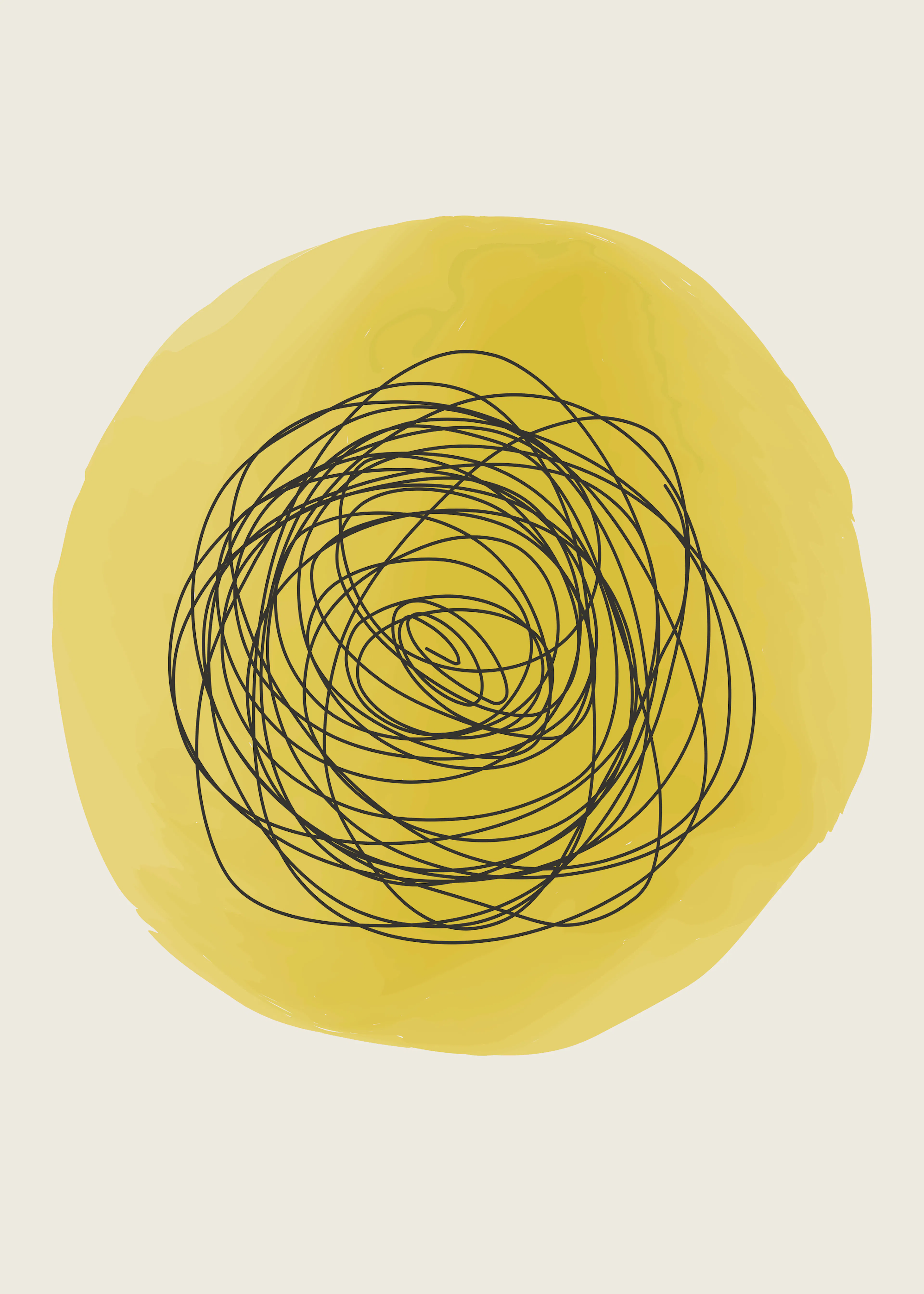 Espiral Amarilla Póster 0