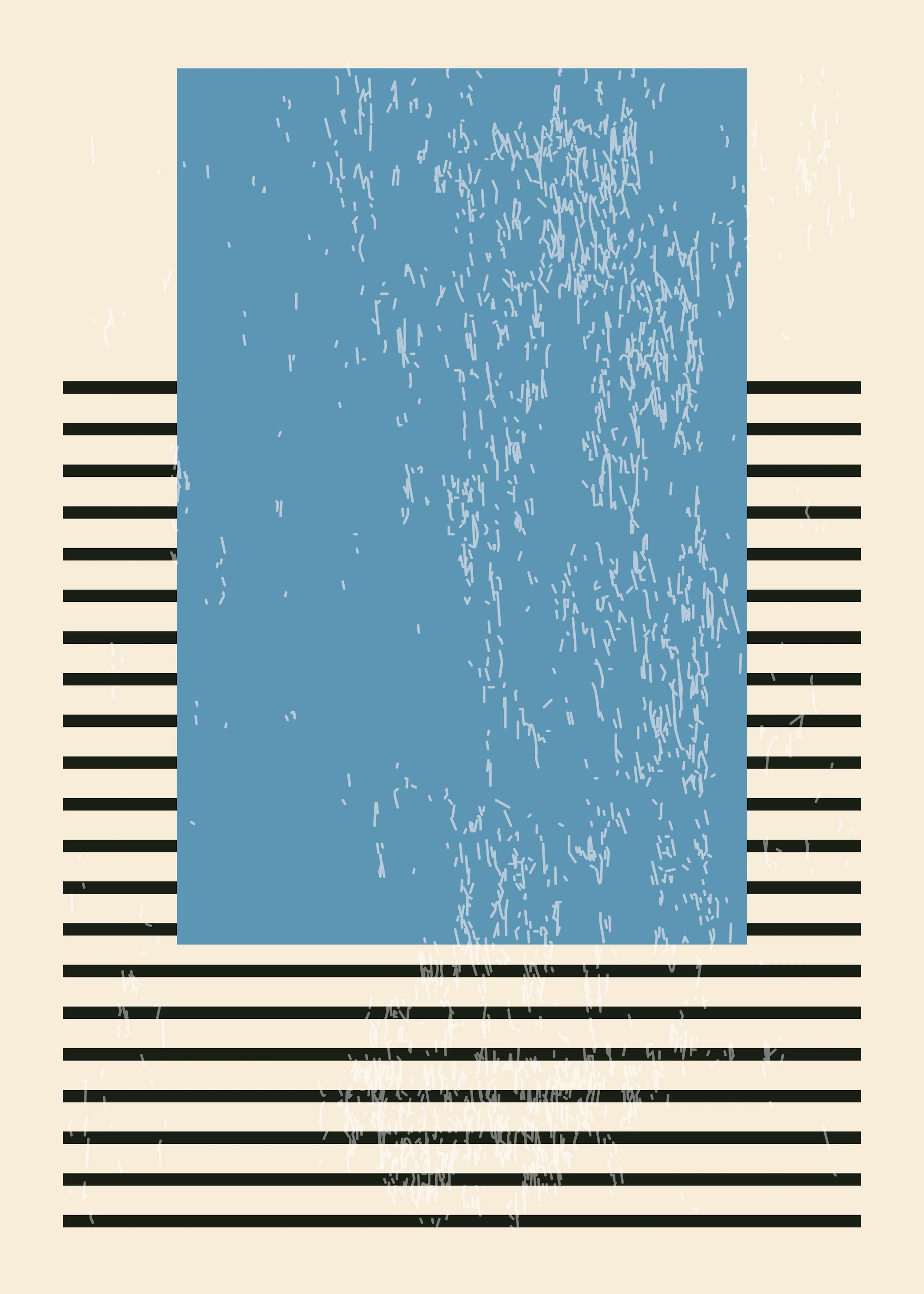 Turquoise Blue Harmony Poster 0