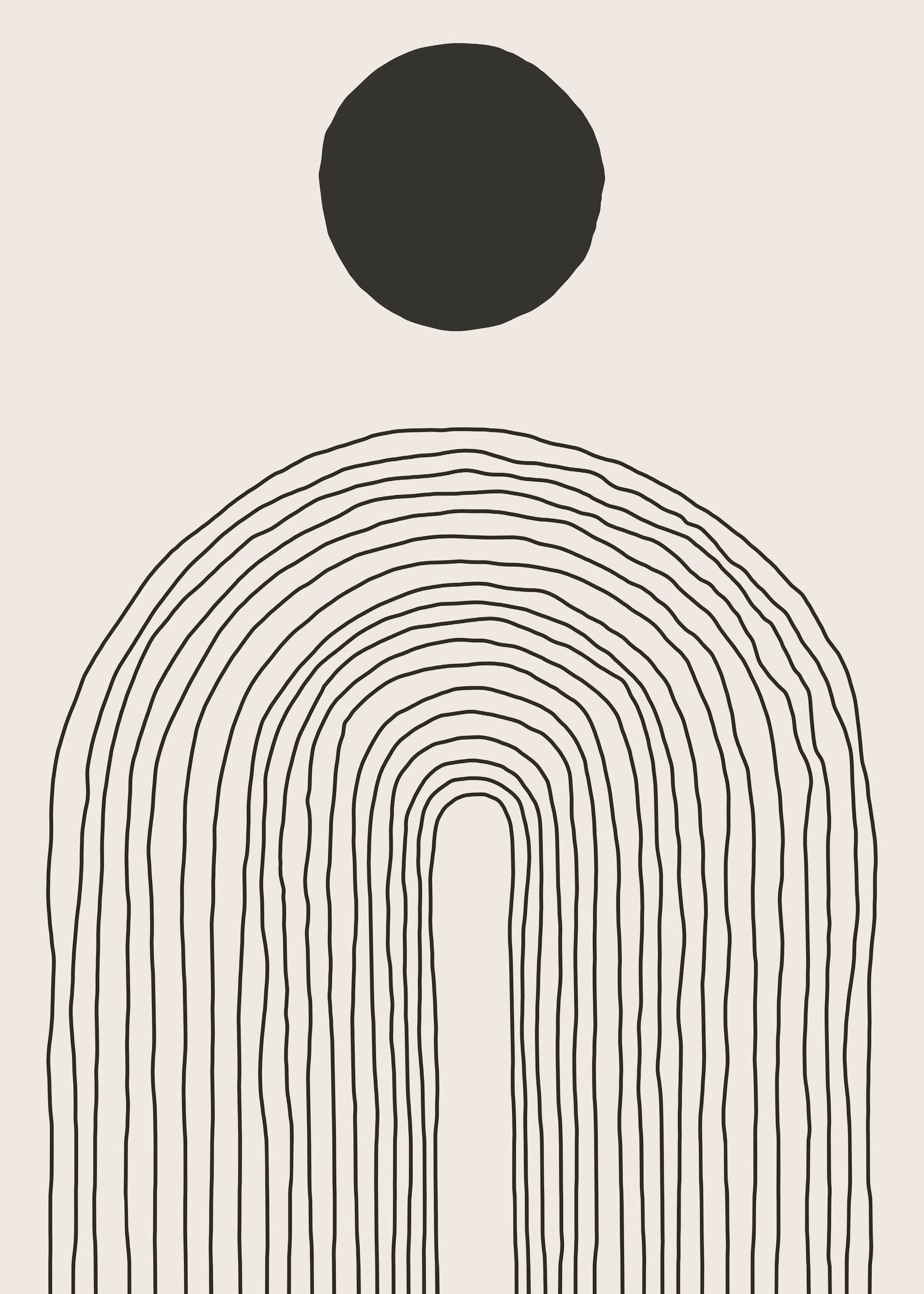 Ebony Modern Balance Poster 0