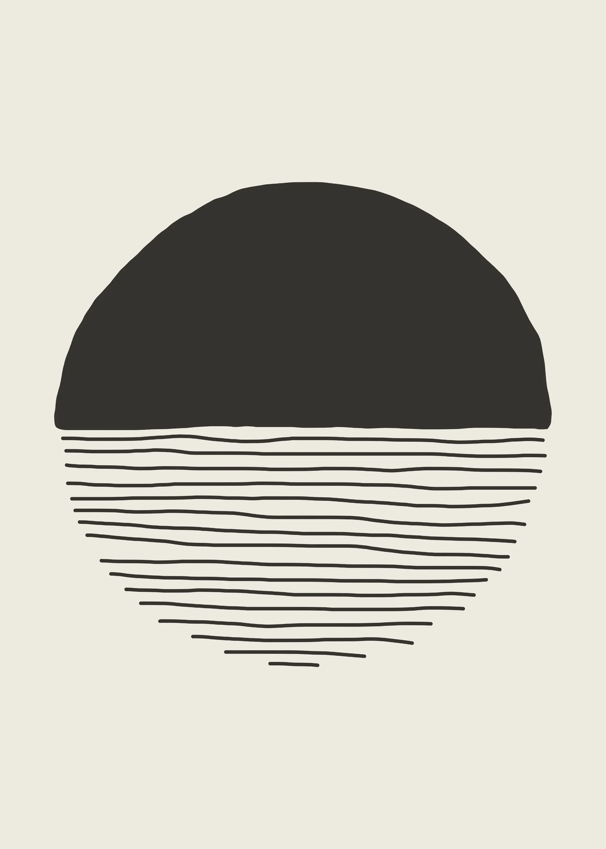 Atardecer Minimalista Póster 0