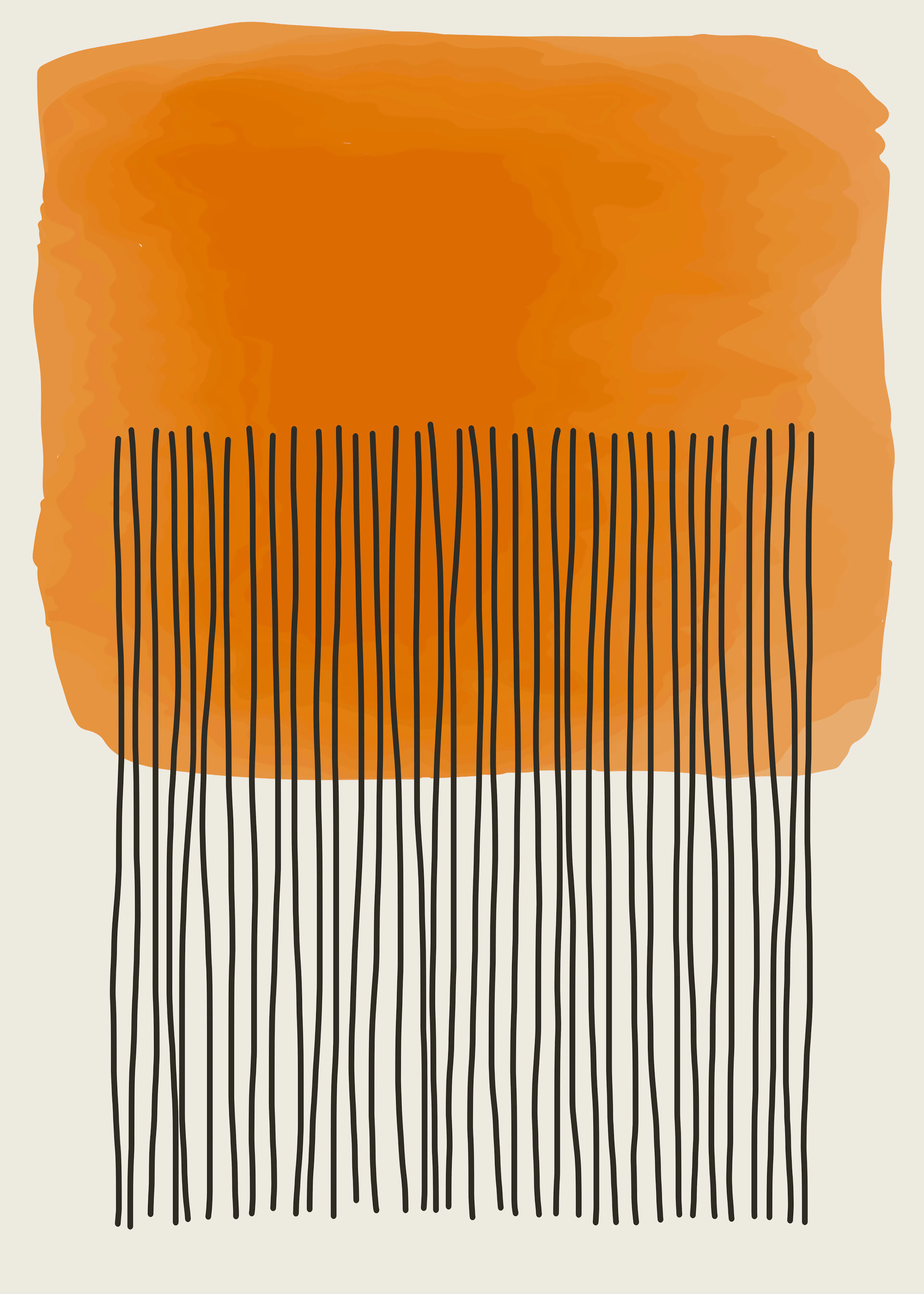 Orange Cascade Poster 0