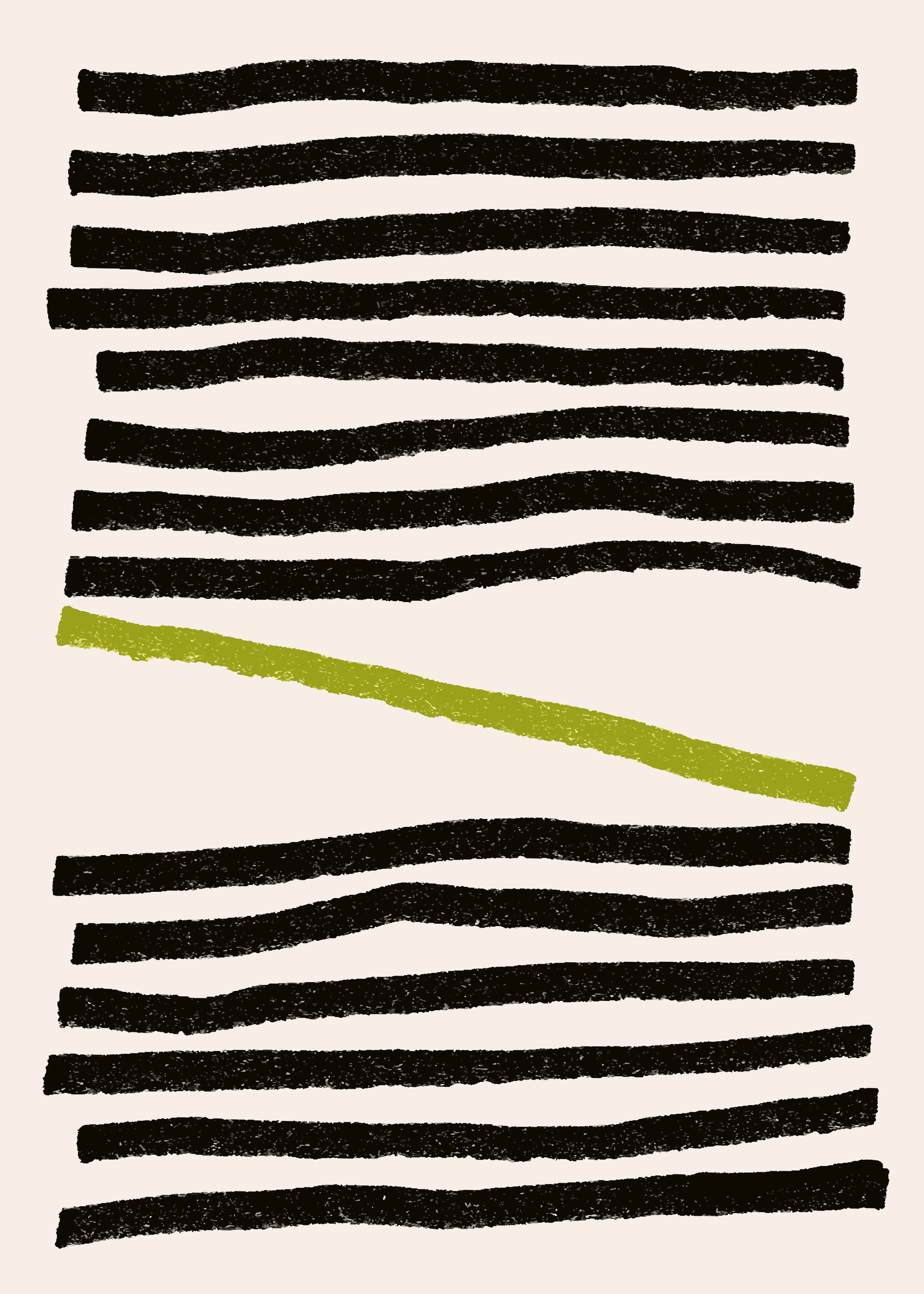 Líneas Abstractas en Oliva Póster 0
