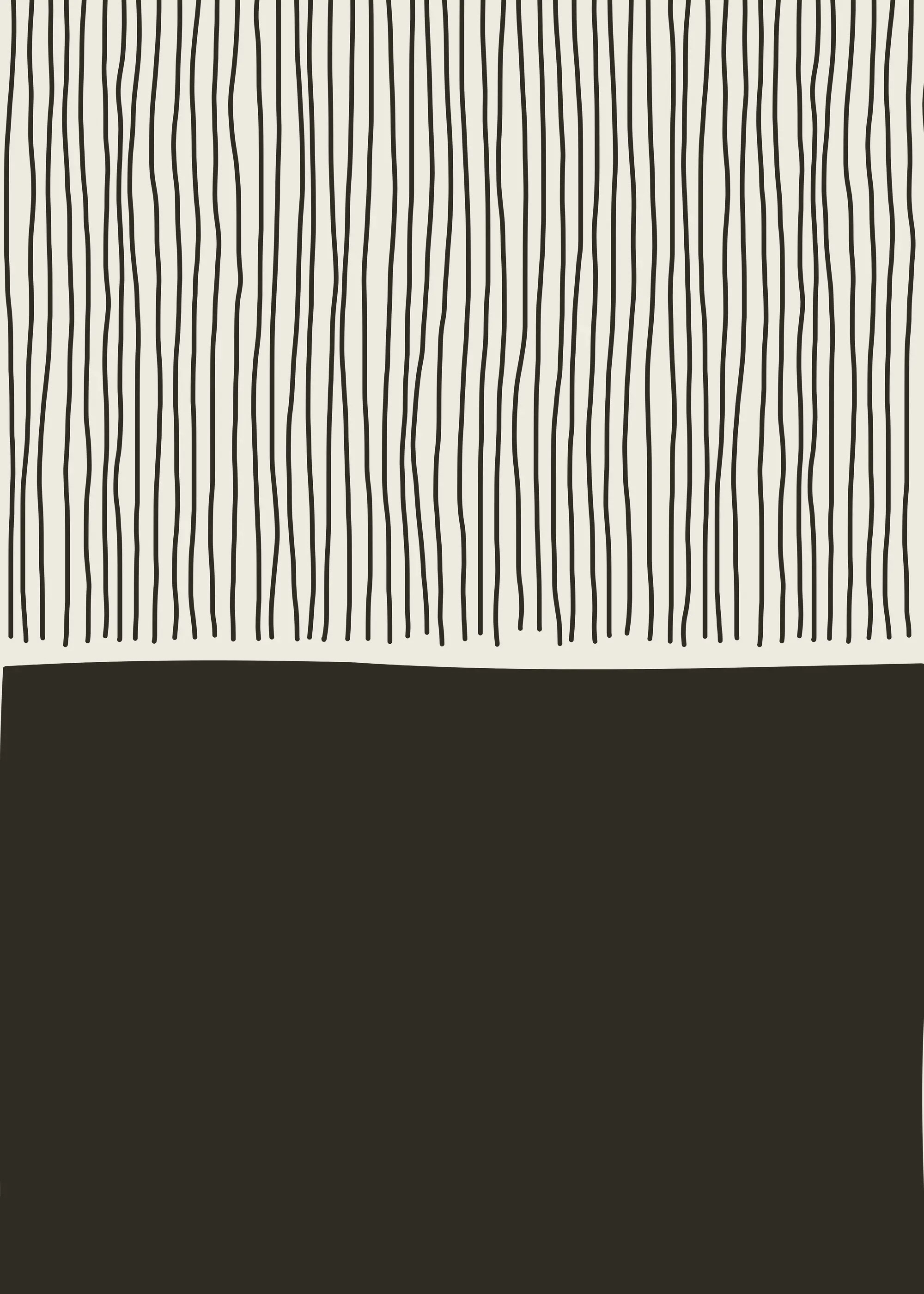 Lignes Noires Modernes Poster 0