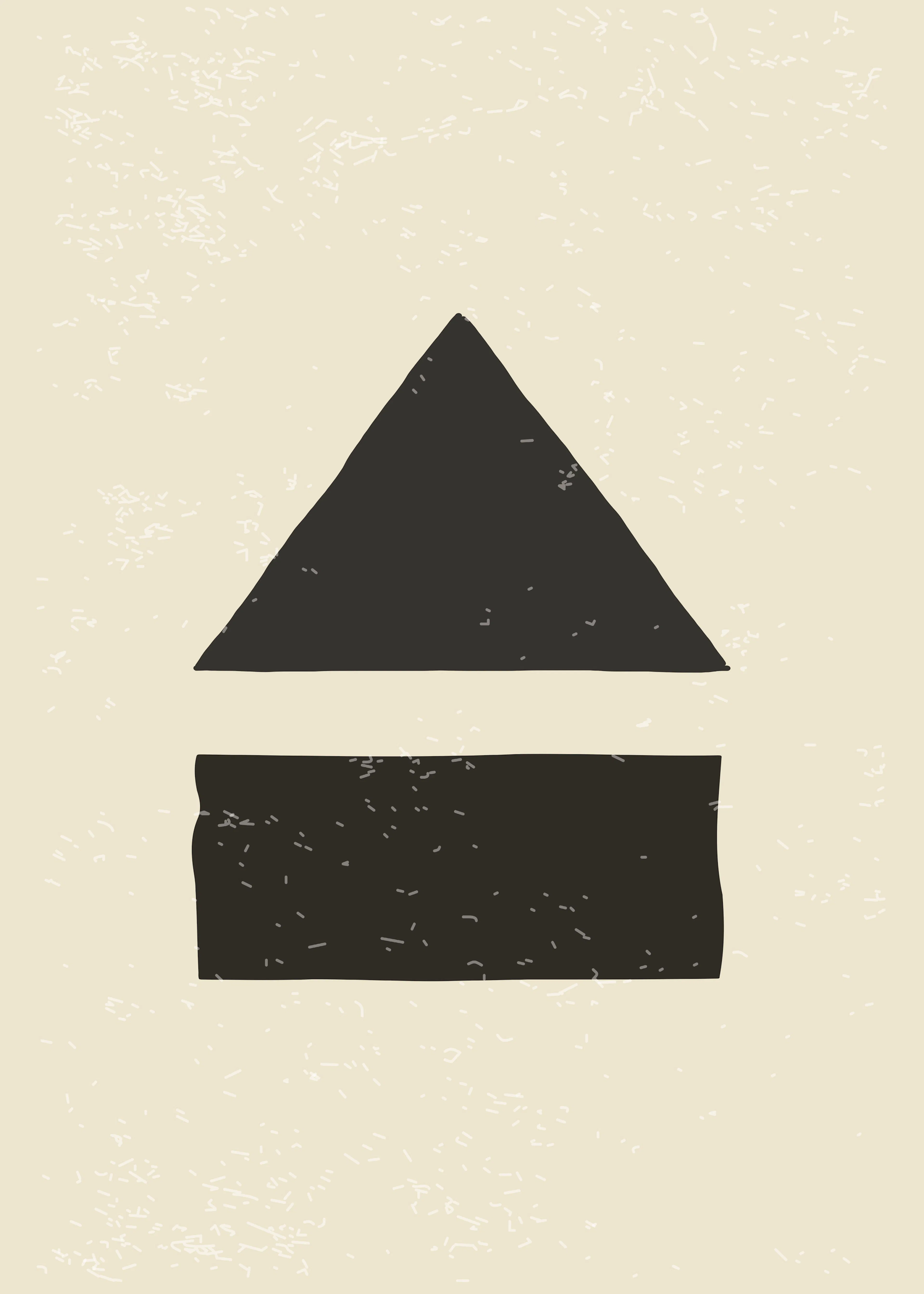 Black Minimalist Shapes Poster 0
