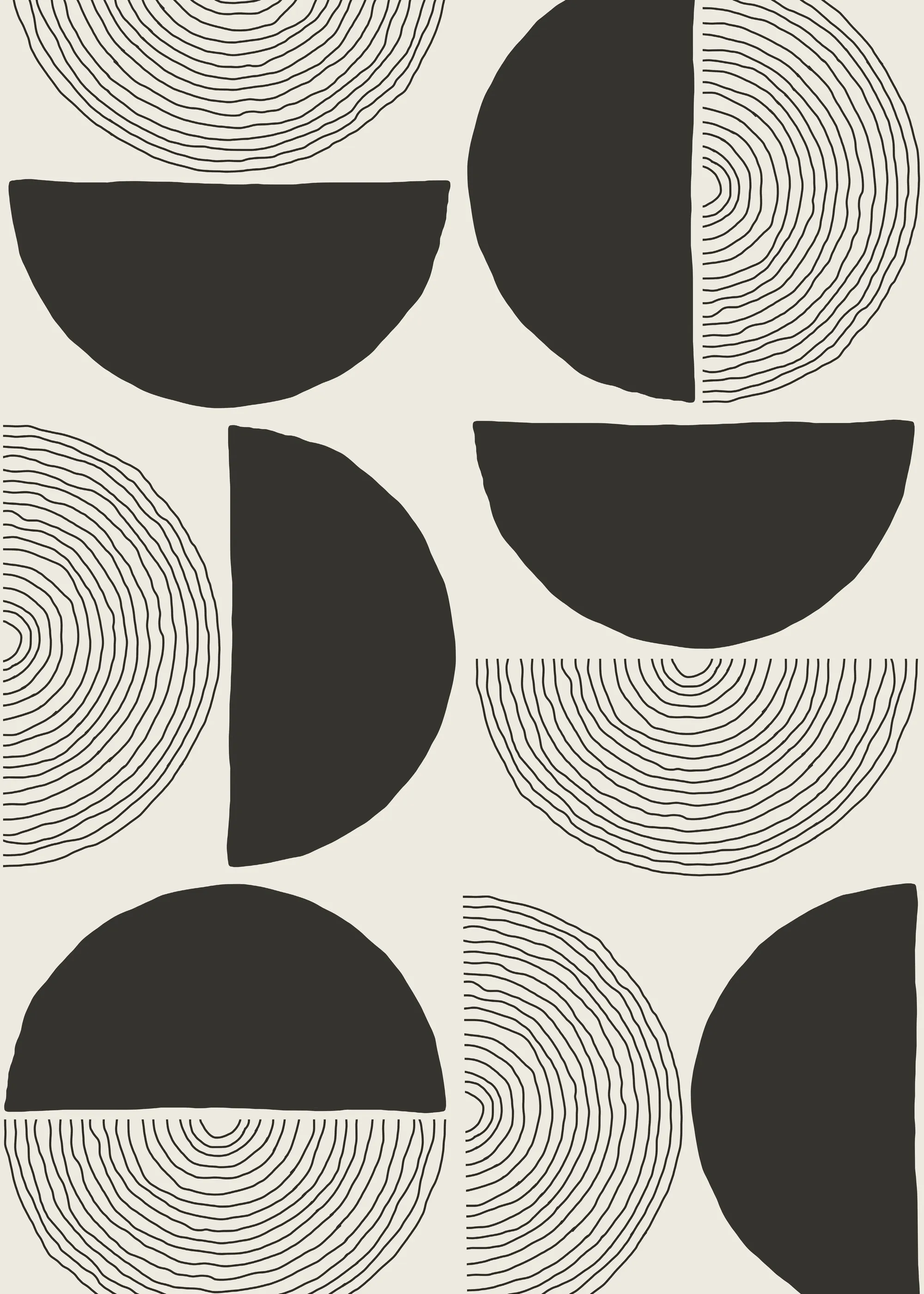 Łupkowa Geometryczna Harmonia Plakat 0