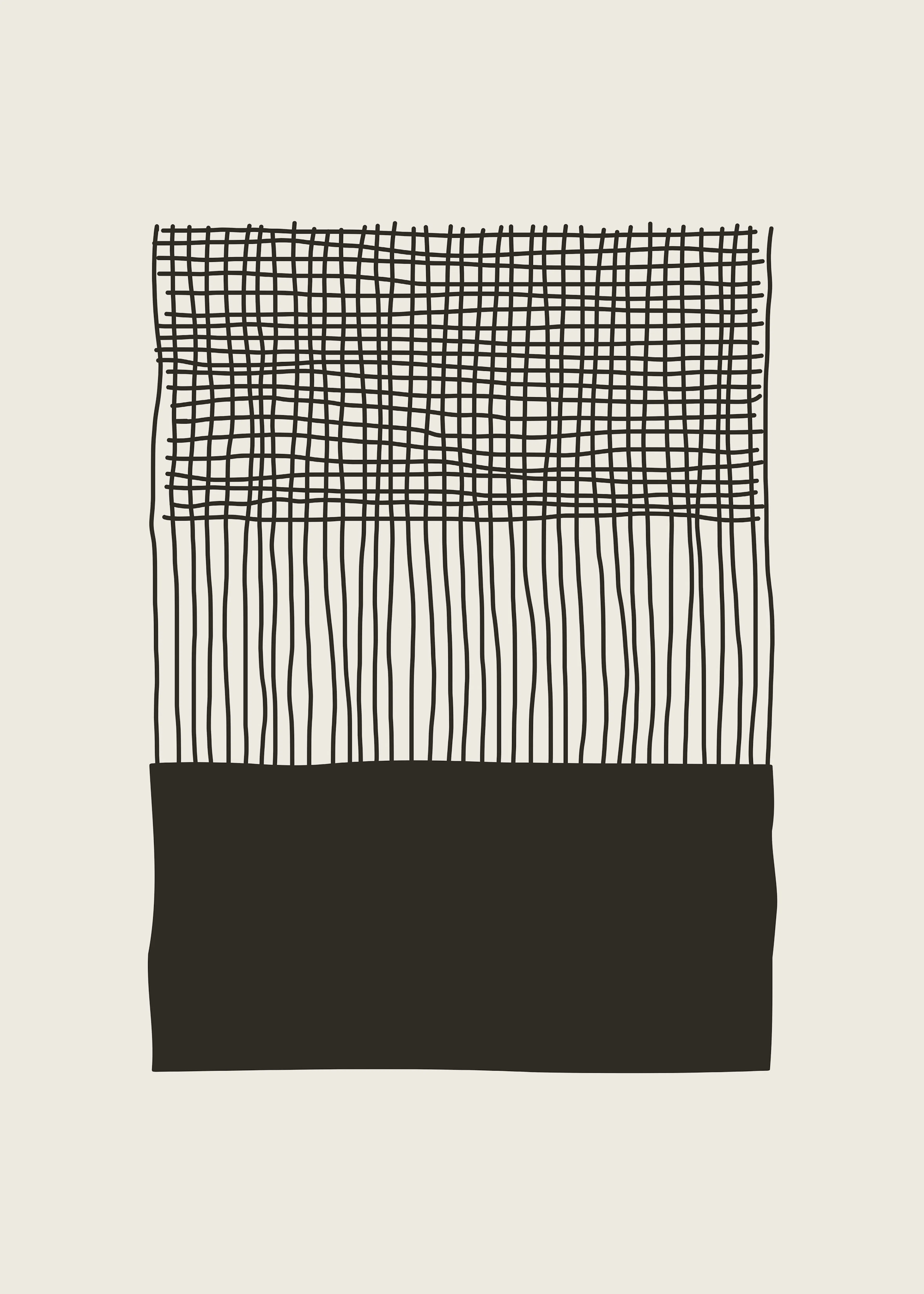 Black Modern Weave Poster 0