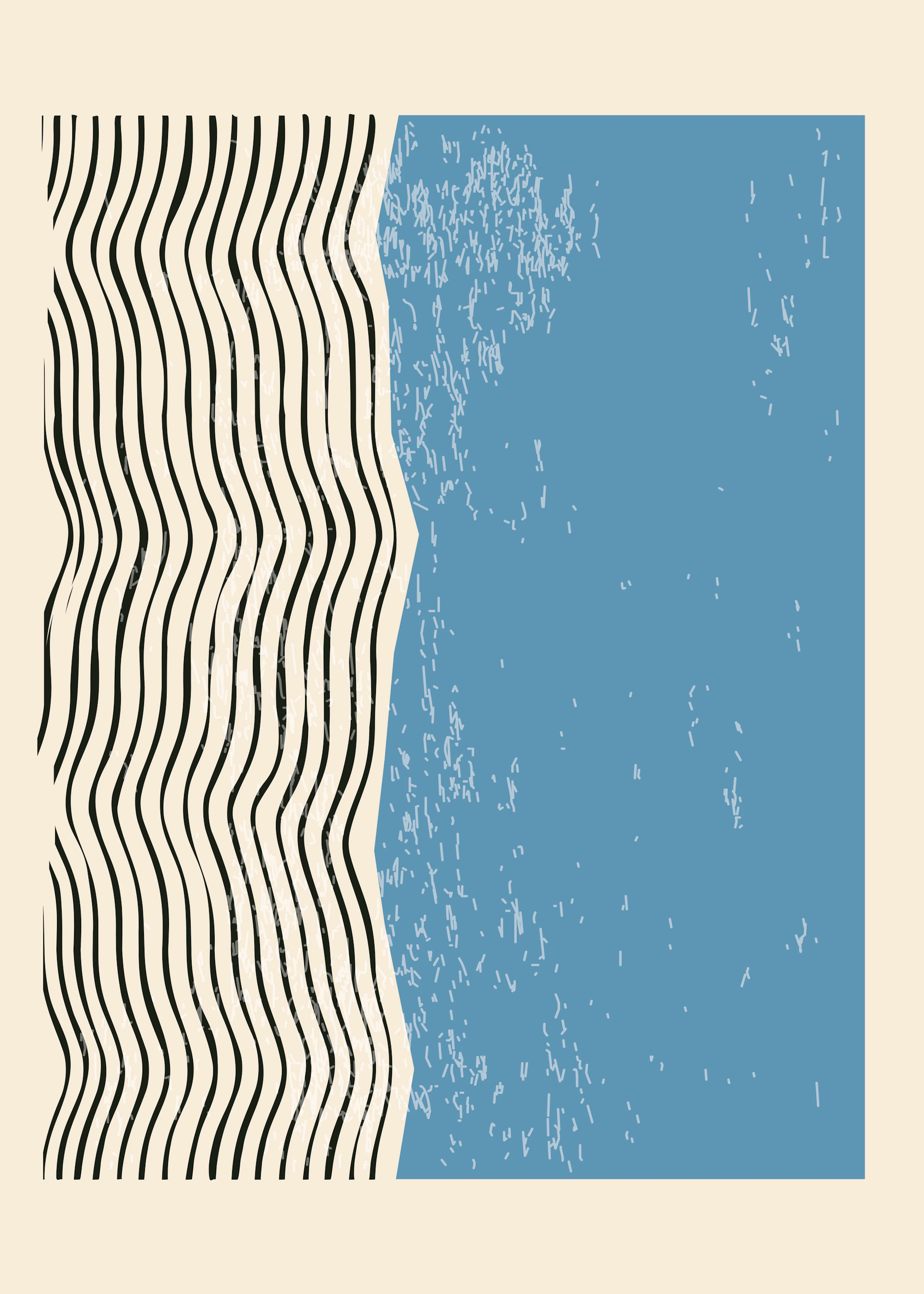 Waves And Lines Poster 0