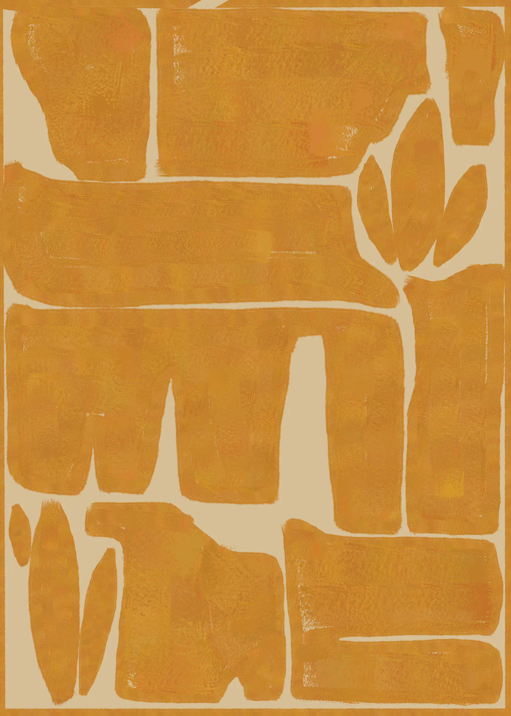 Rust Abstrakte Former Plakat 0