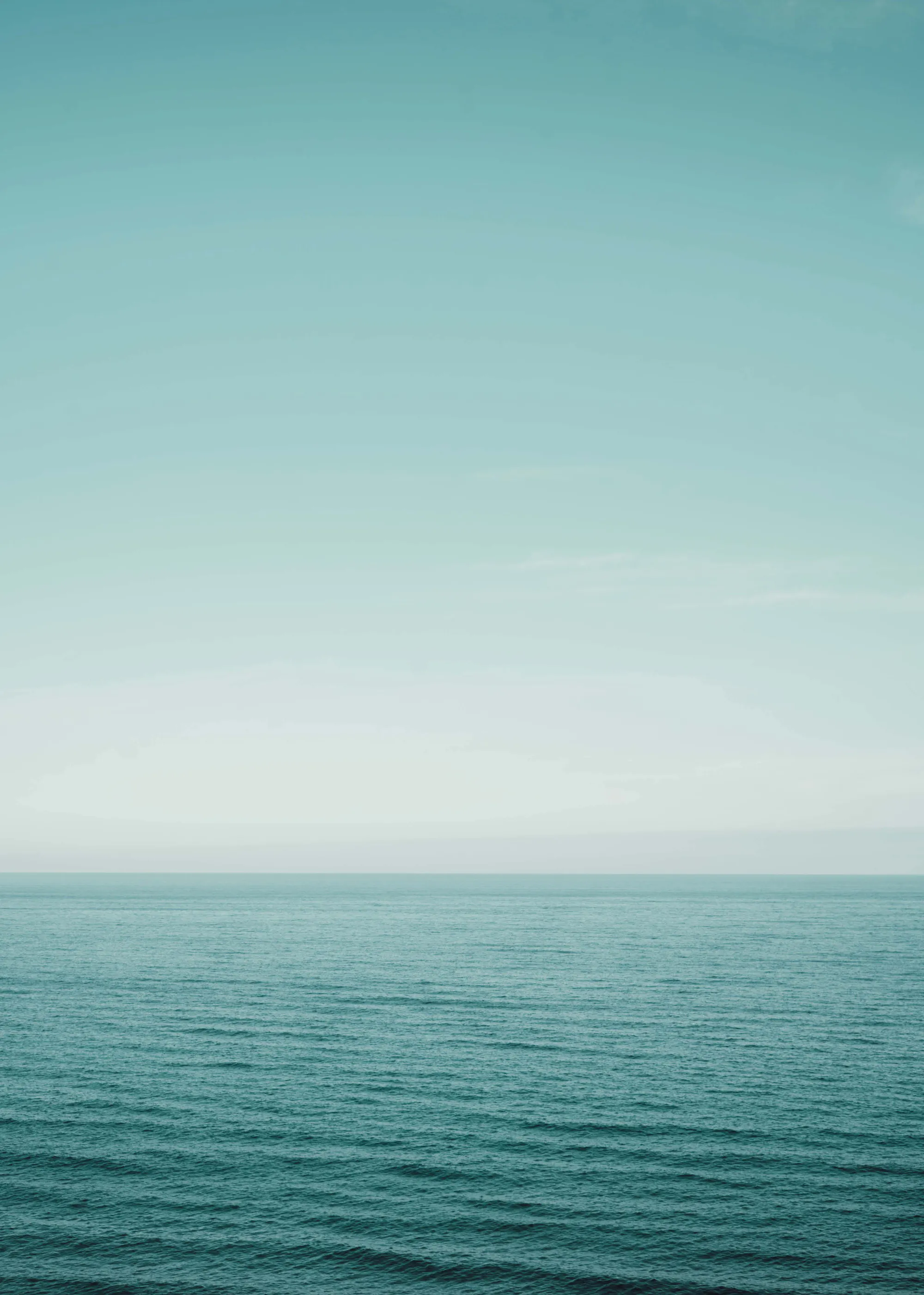 Aqua Serene Horizon Poster 0