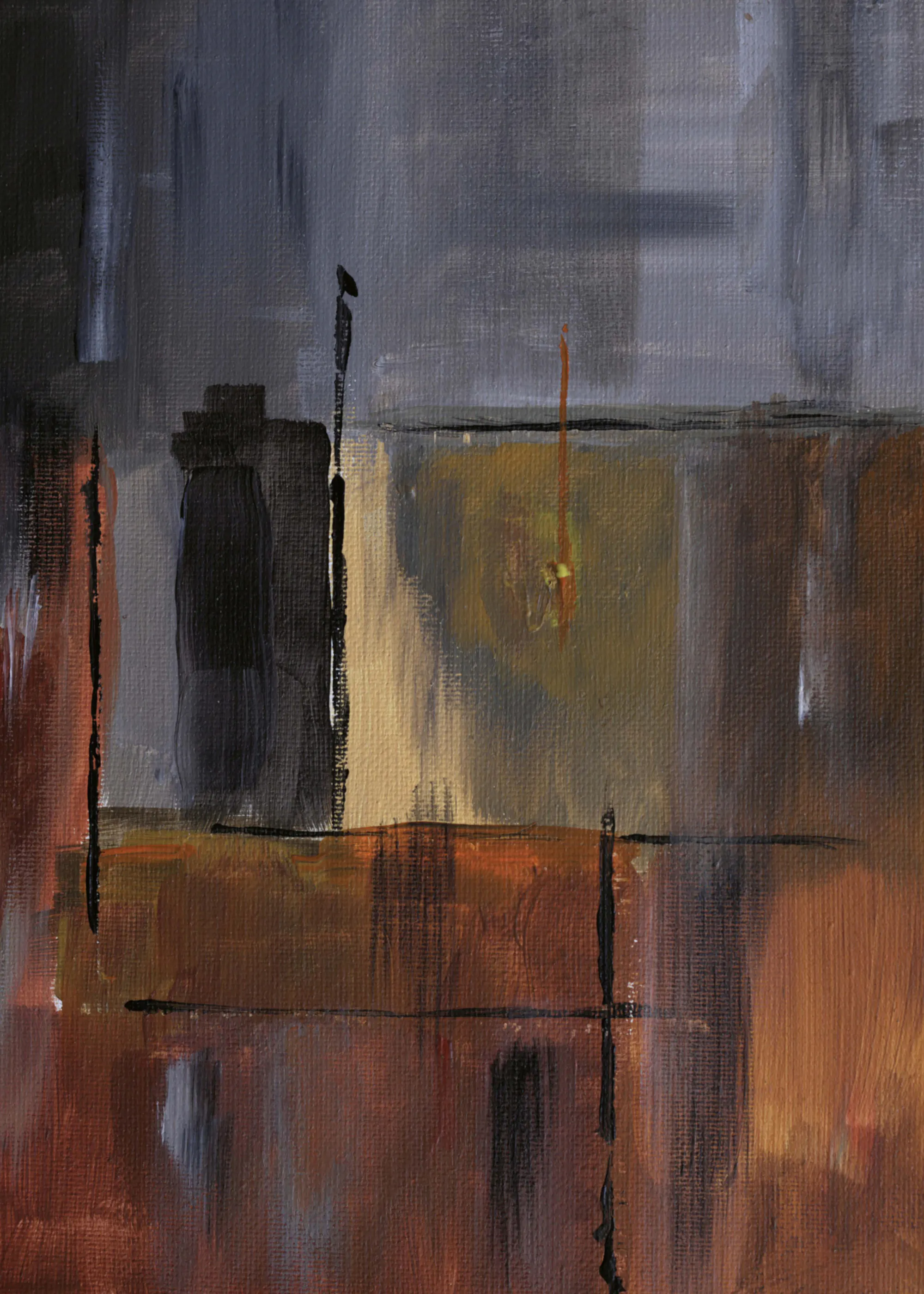 Crepuscolo Urbano Marrone Poster 0