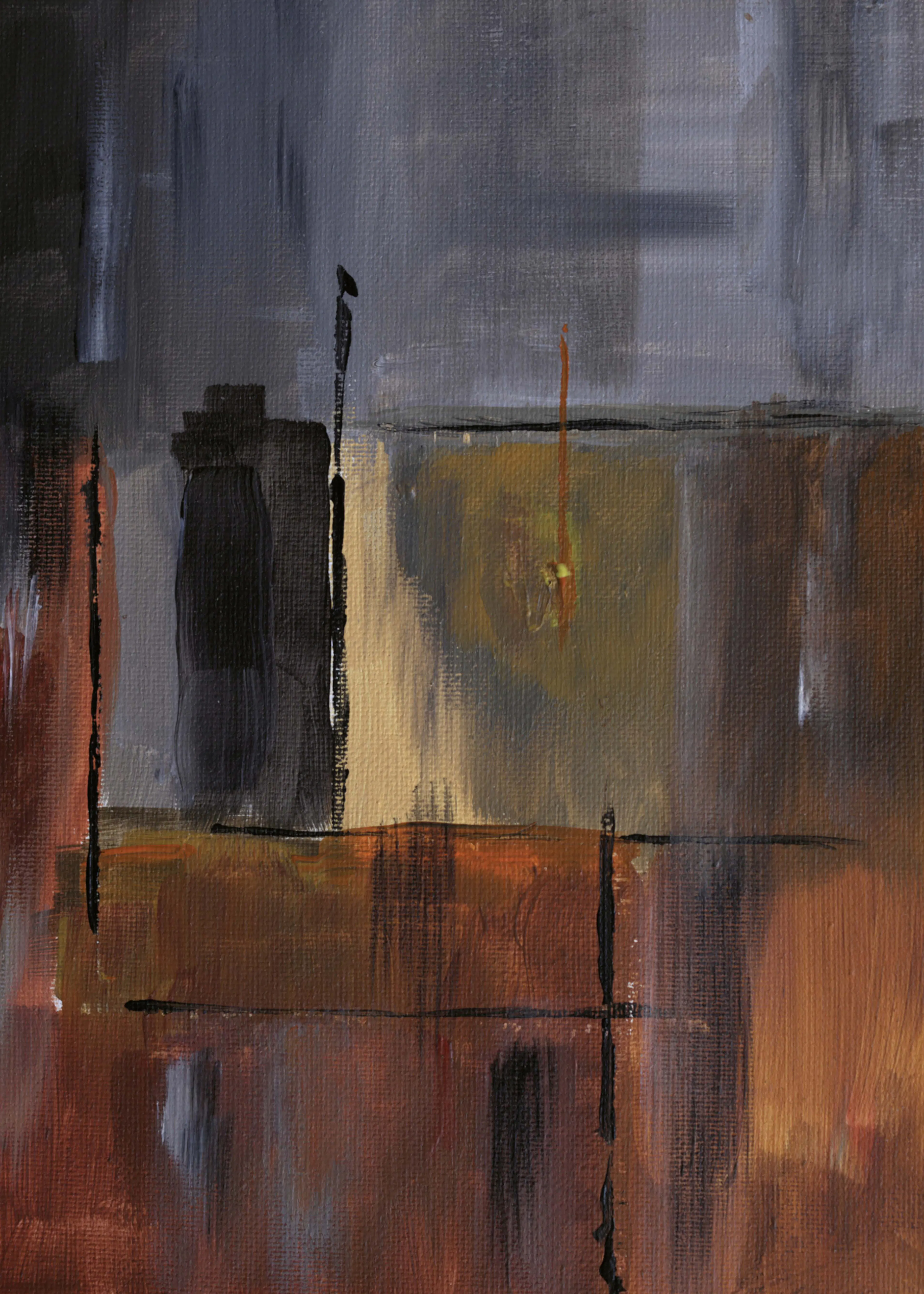 Brown Urban Dusk Poster 0