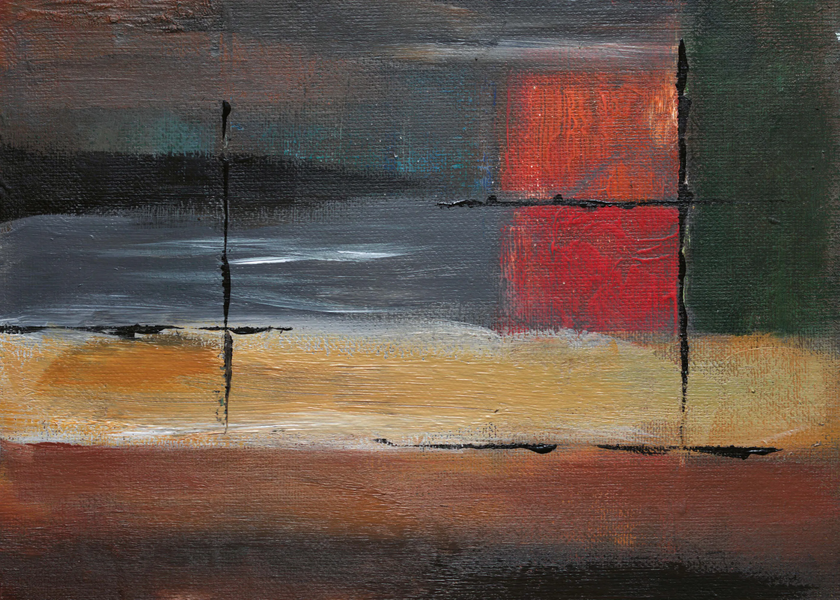 Burnt Sienna Urban Dusk Poster 0