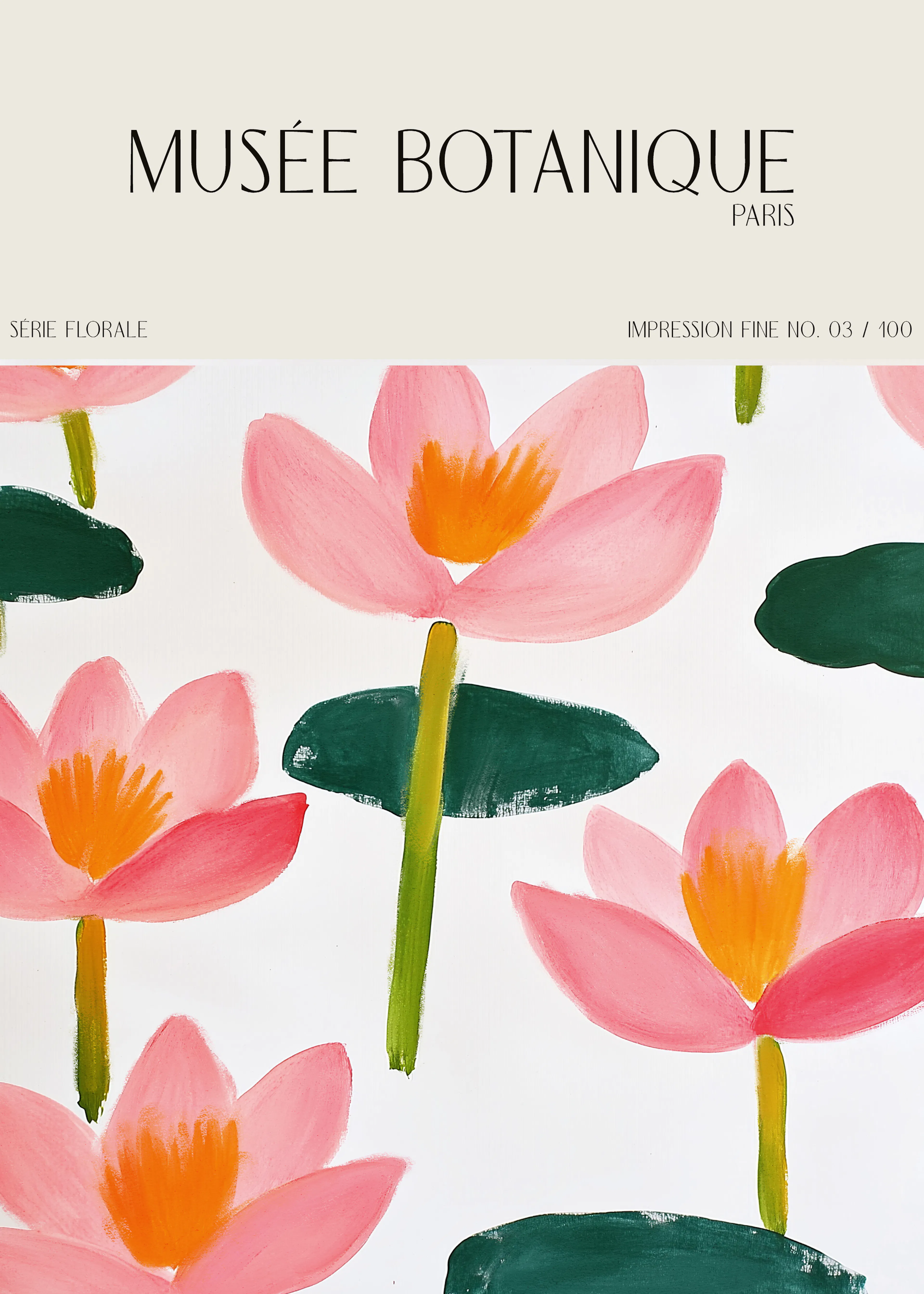 Flores Botánicas Póster 0