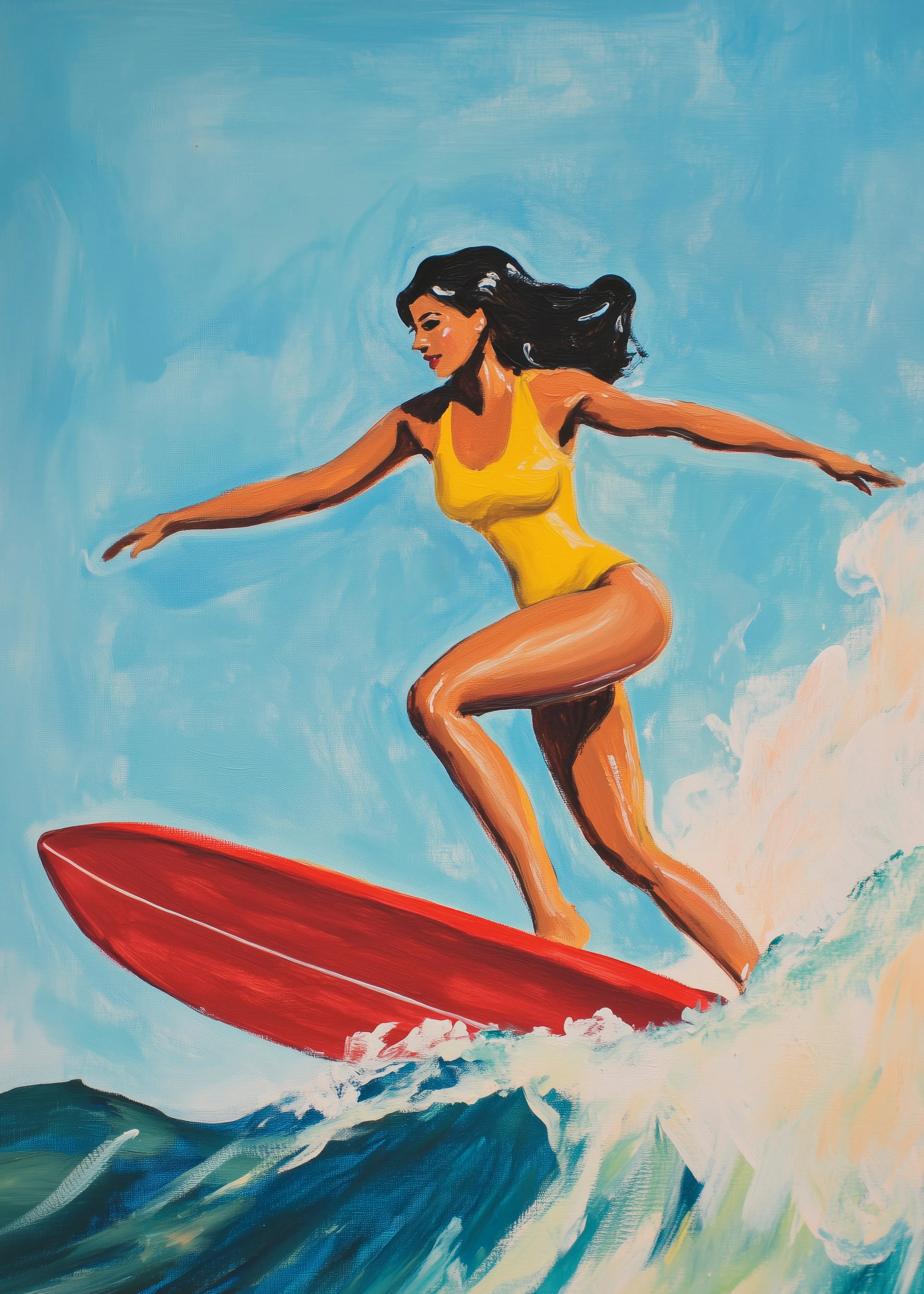 Sunset Surfer Poster 0