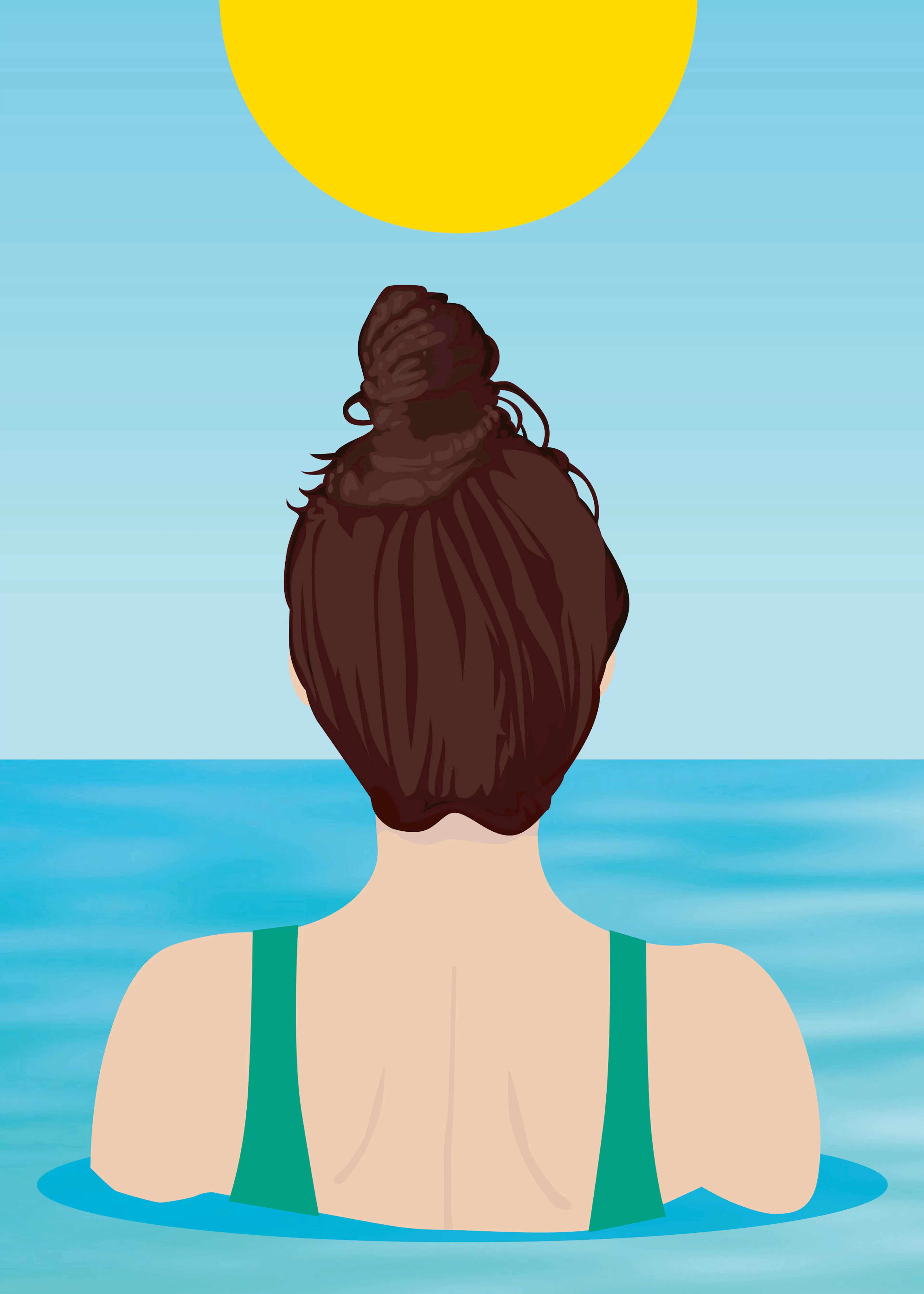 Blue Summer Serenity Poster 0