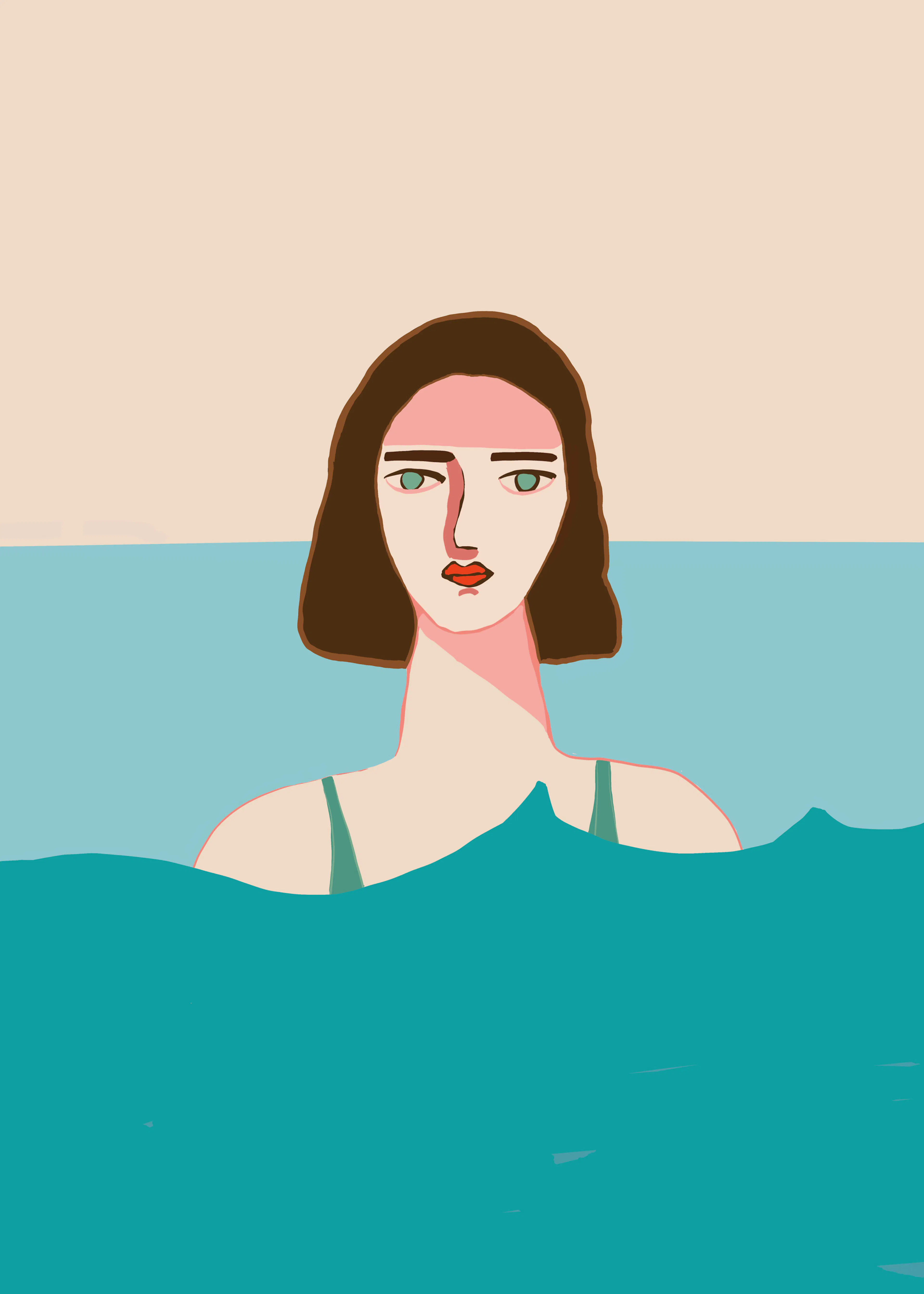 Blue Serene Waters Poster 0