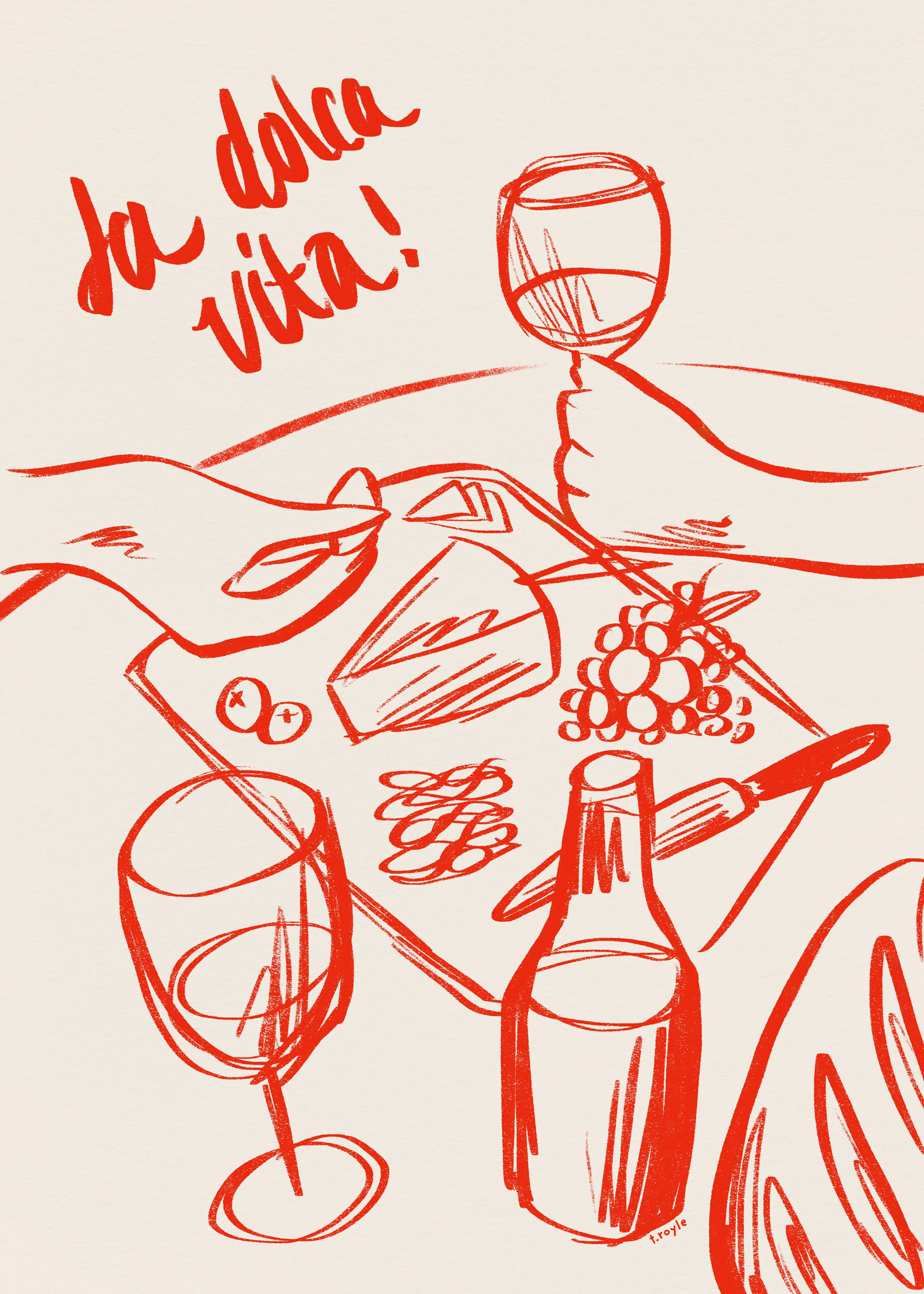 Scarlet Italian Feast Poster 0