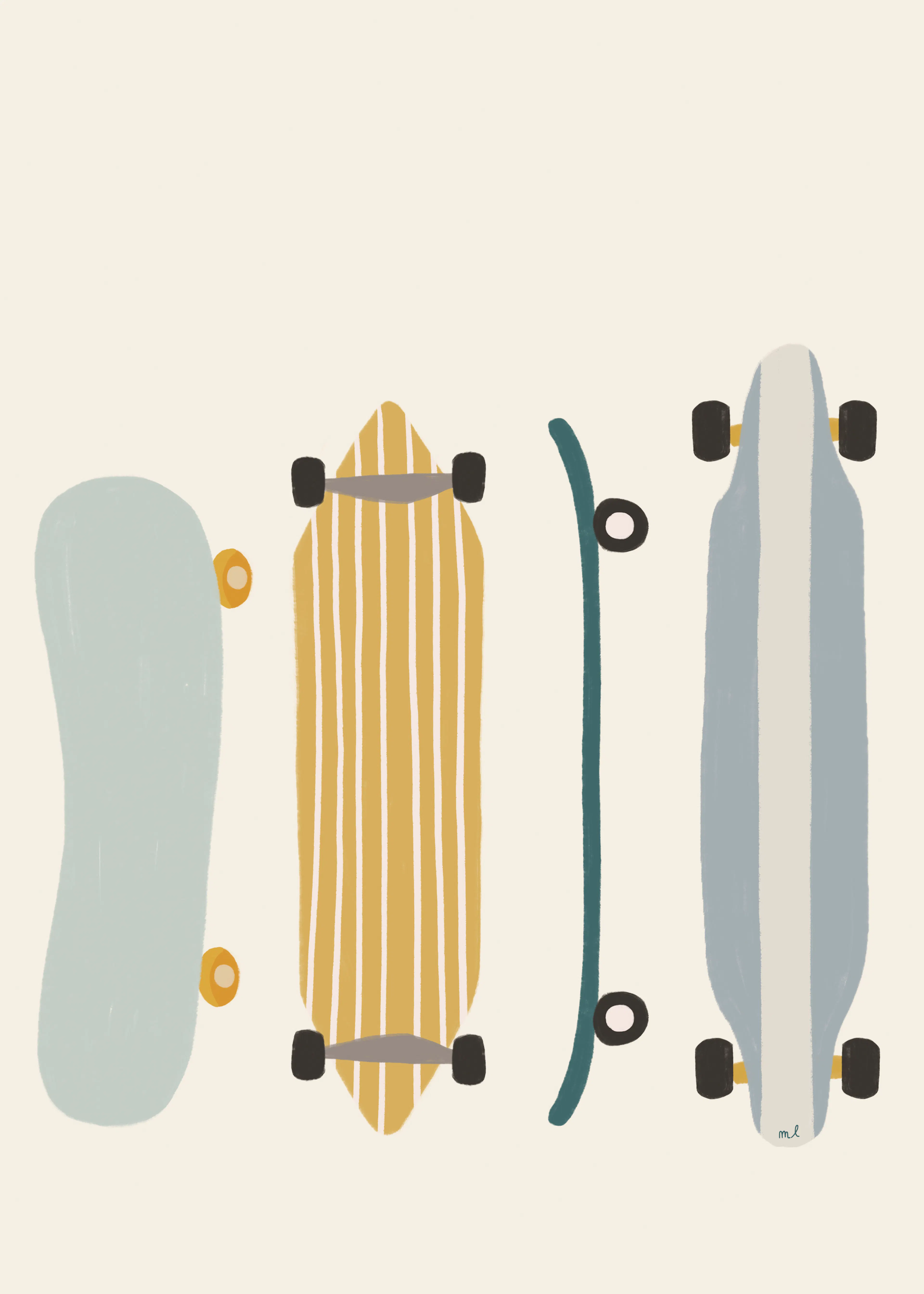 Longboard Vibes Poster 0