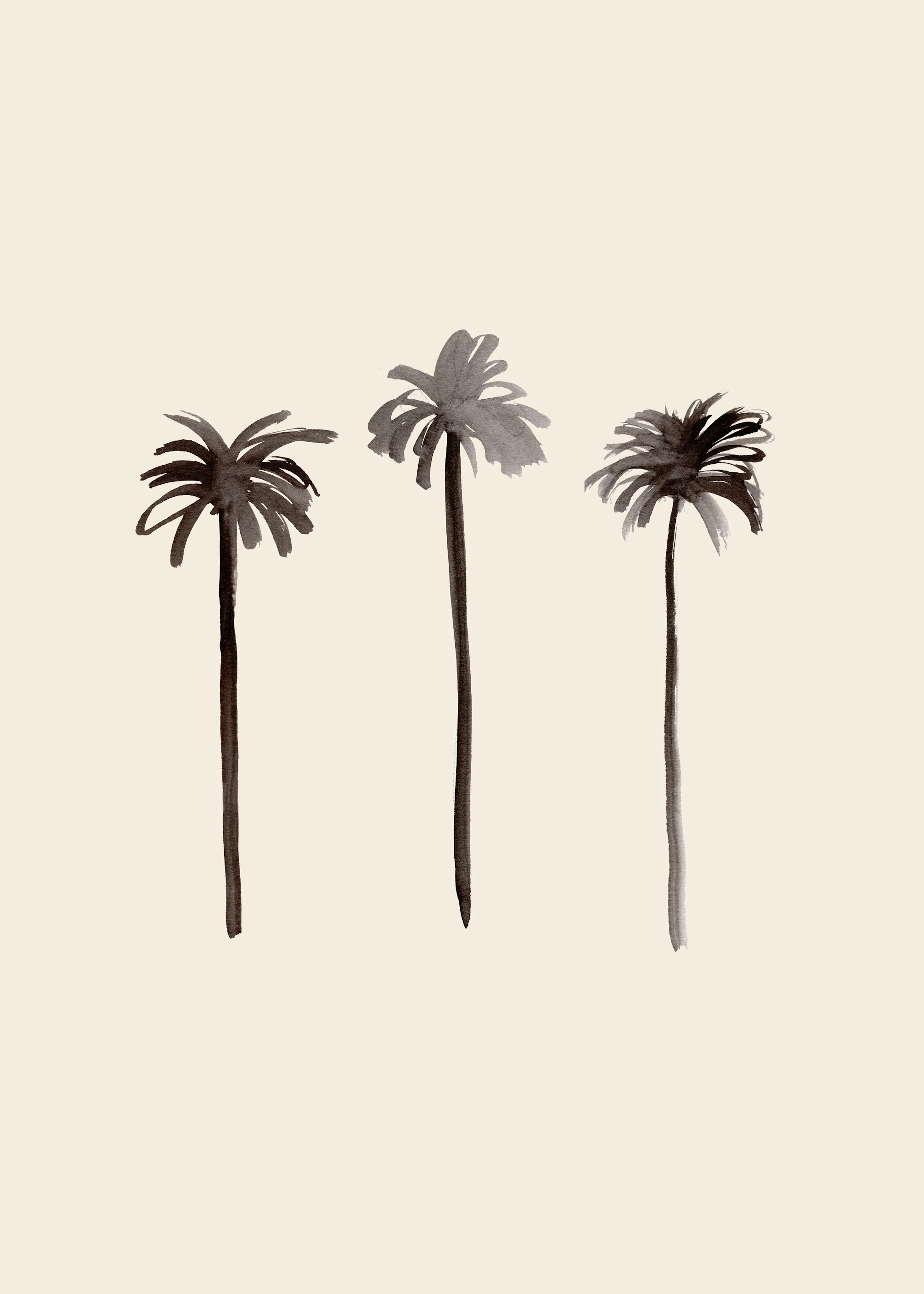 Palmeras Minimalistas Póster 0