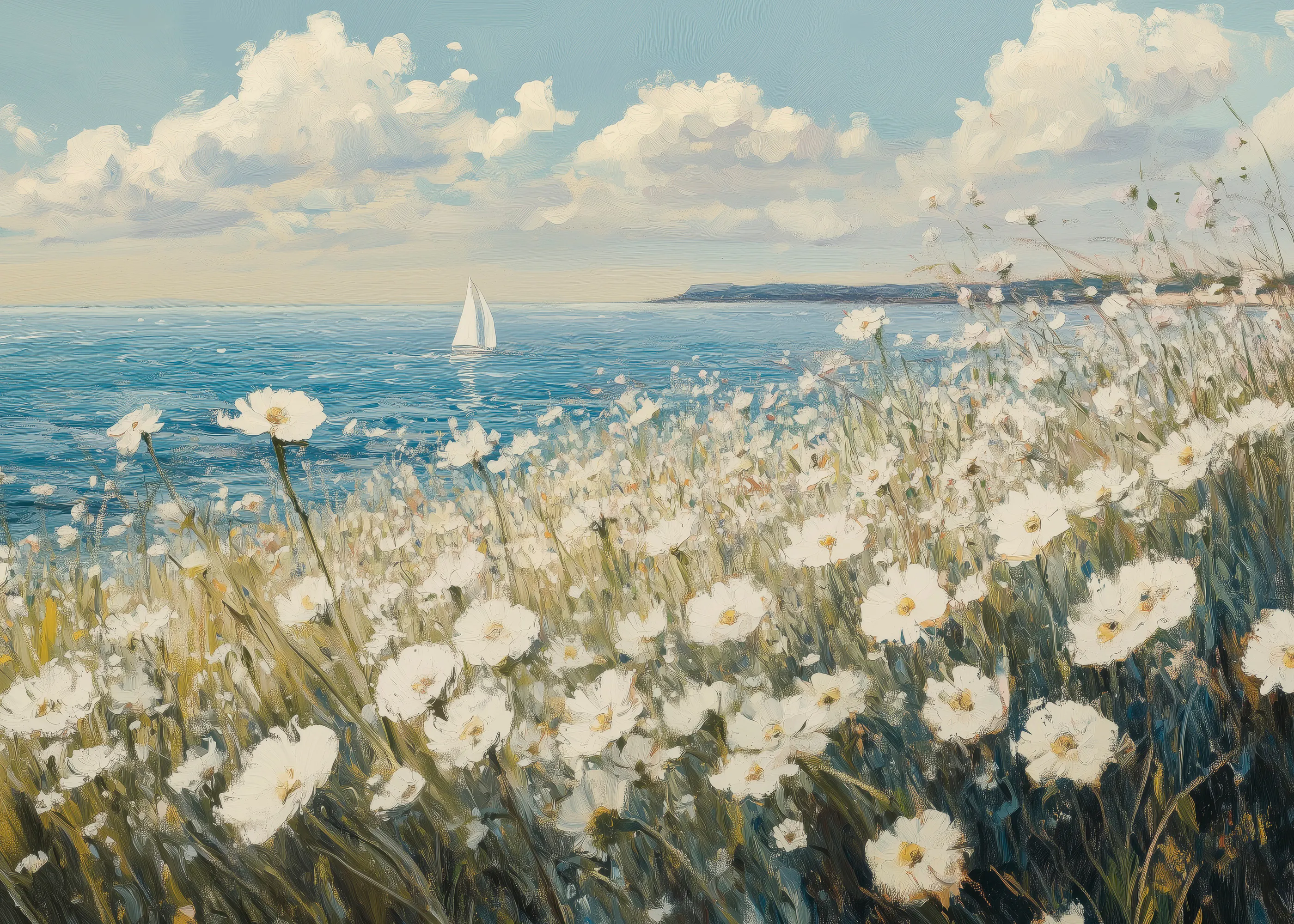 Sky Blue Ocean Breeze Poster 0