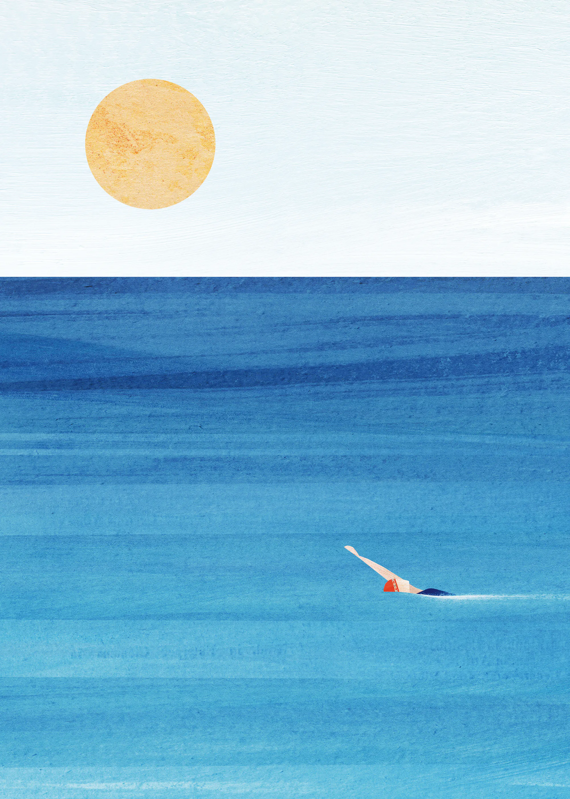 Océano Azul Sereno Póster 0