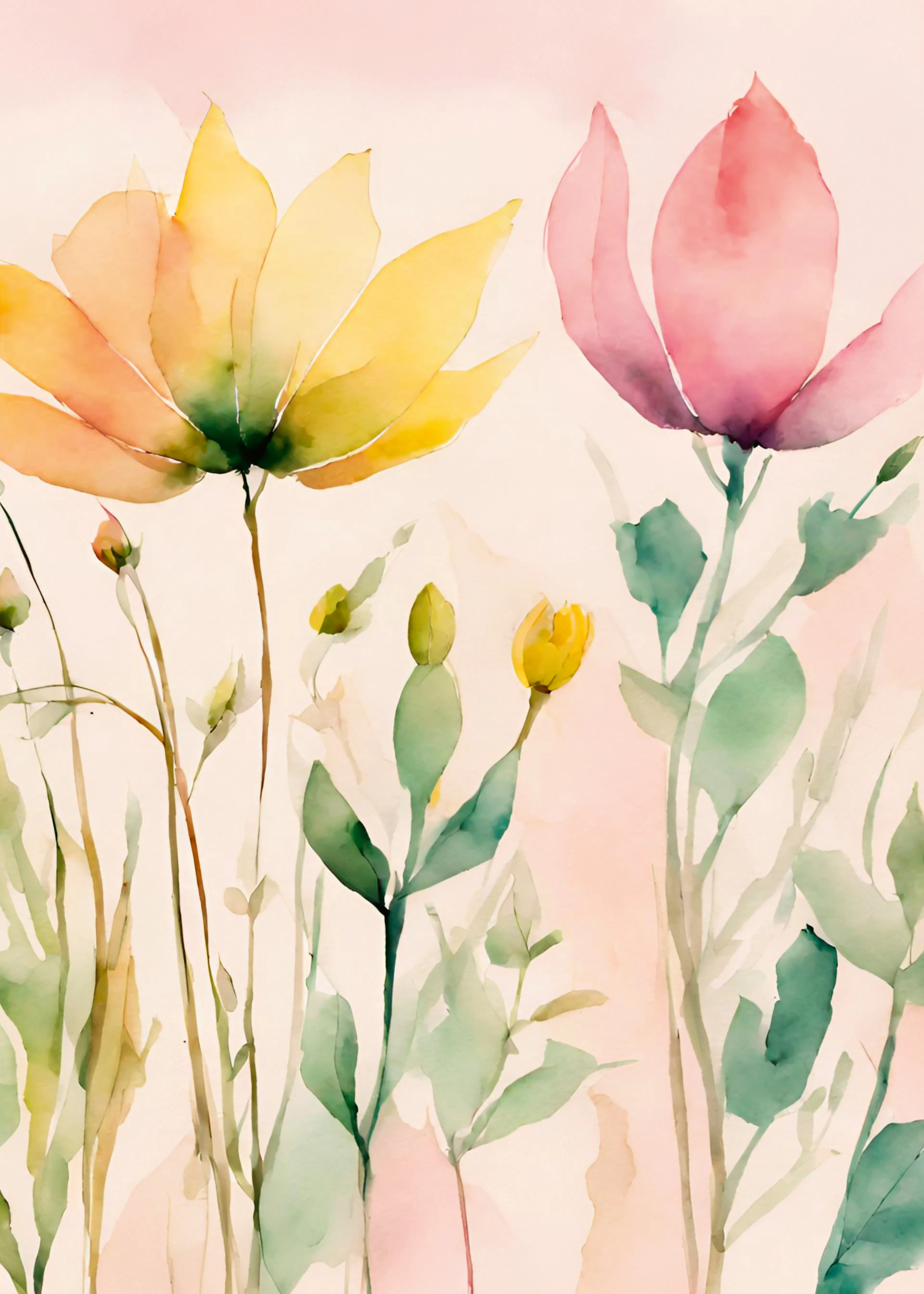 Soft Yellow Delicate Blooms Poster 0