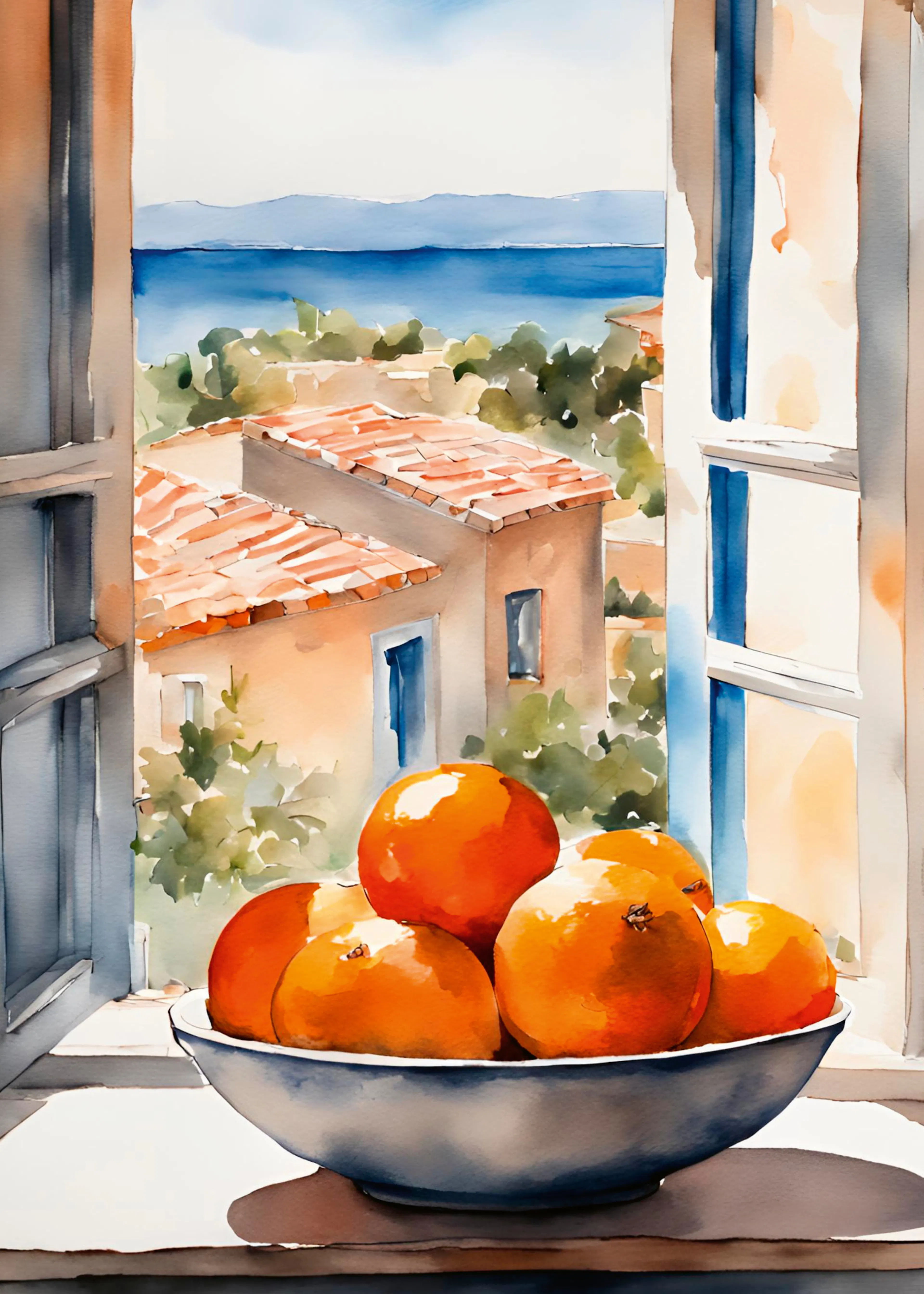 Sunlit Oranges Poster 0