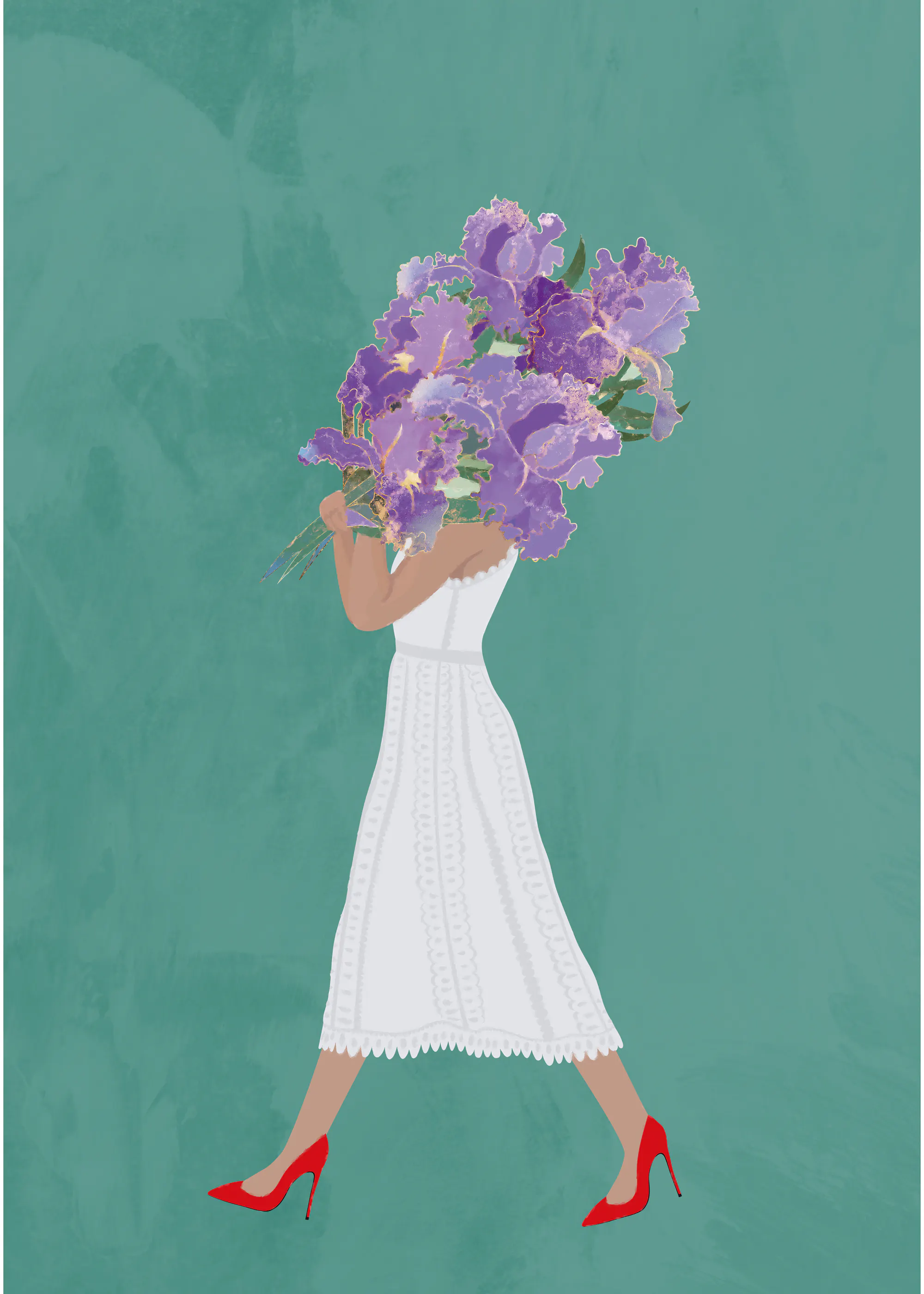 Flor Púrpura Póster 0