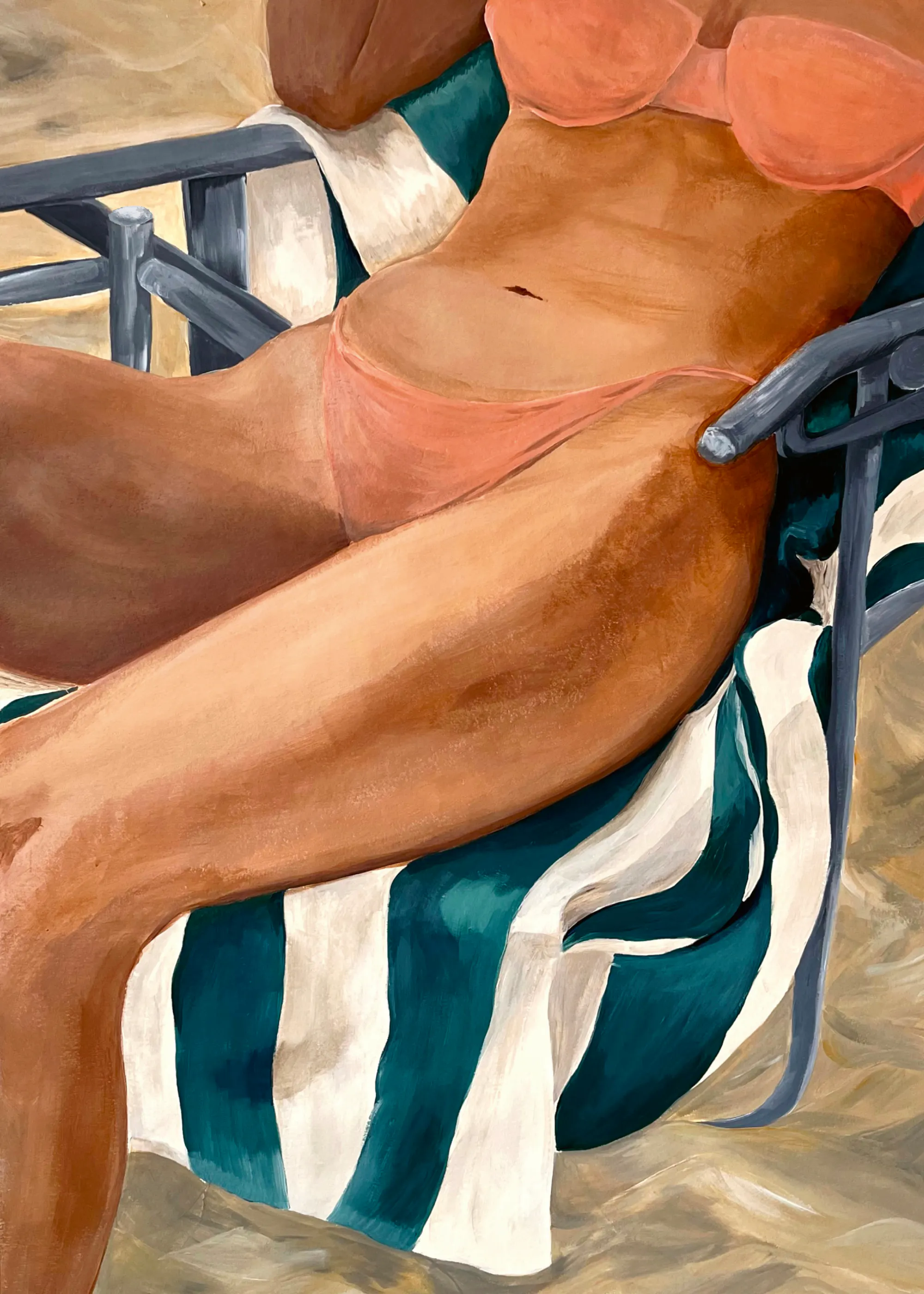 Relaxation Ensoleillée Orange Poster 0