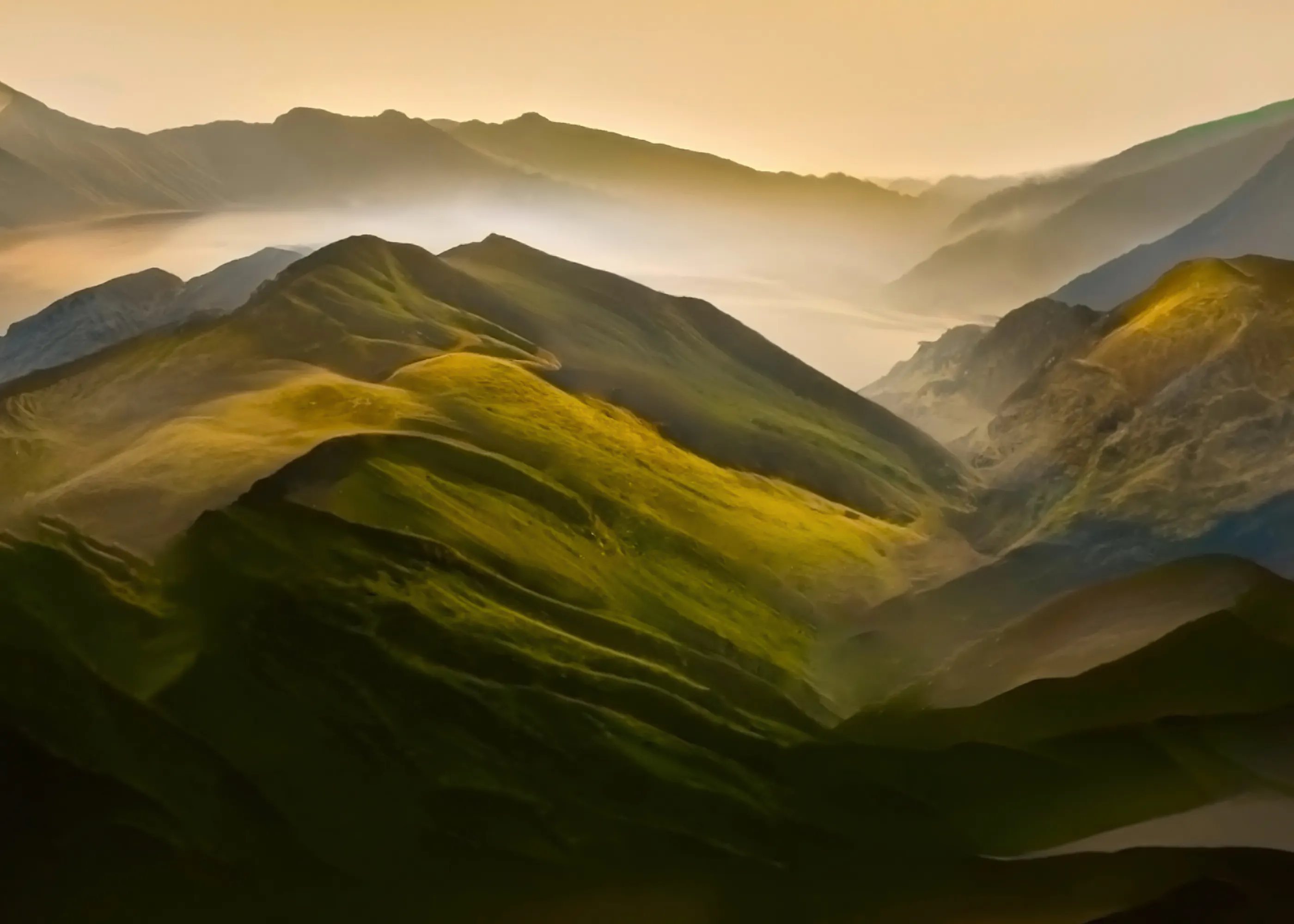 Golden Mountain Sunrise Poster 0