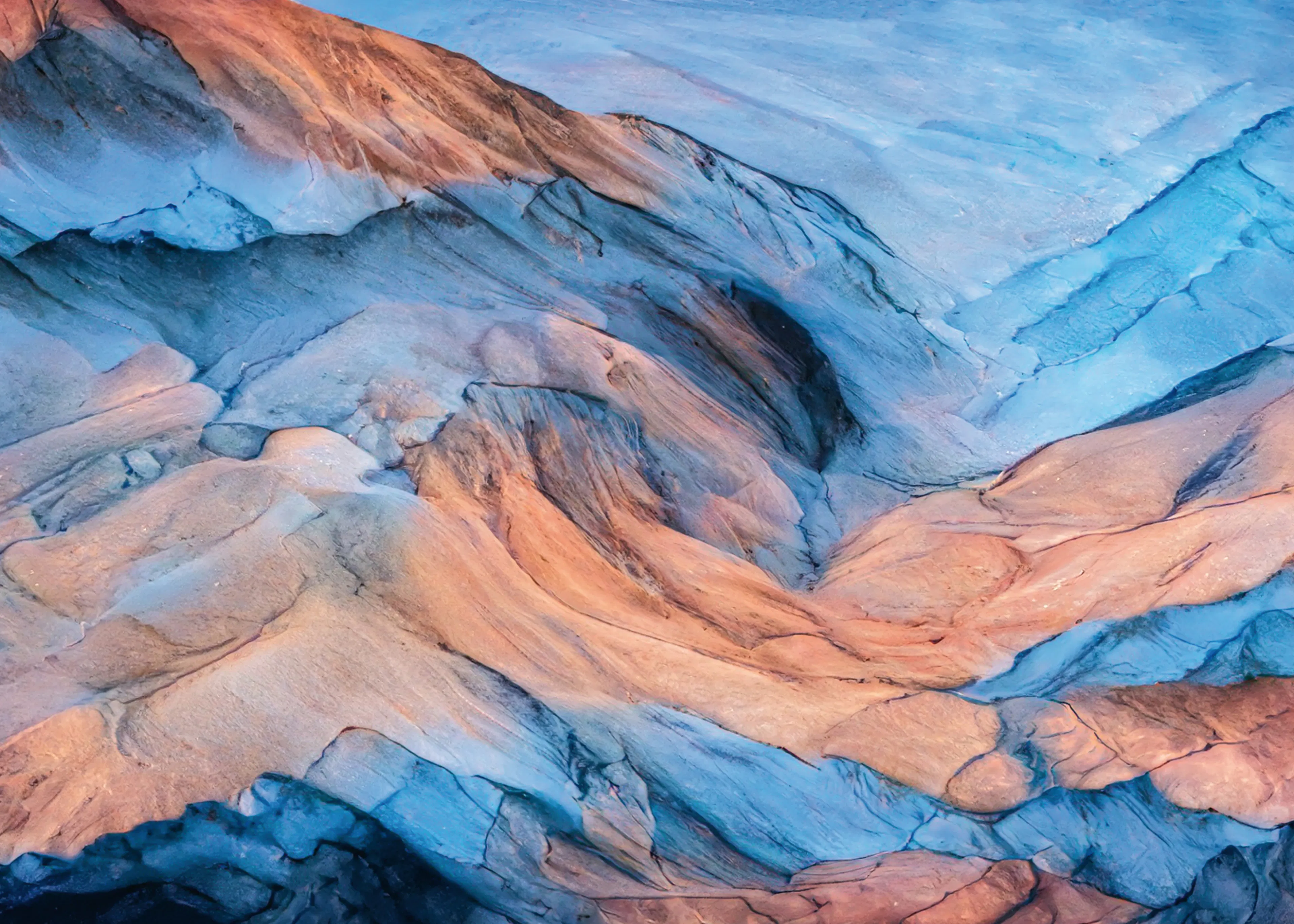 Colorful Mountain Layers Poster 0