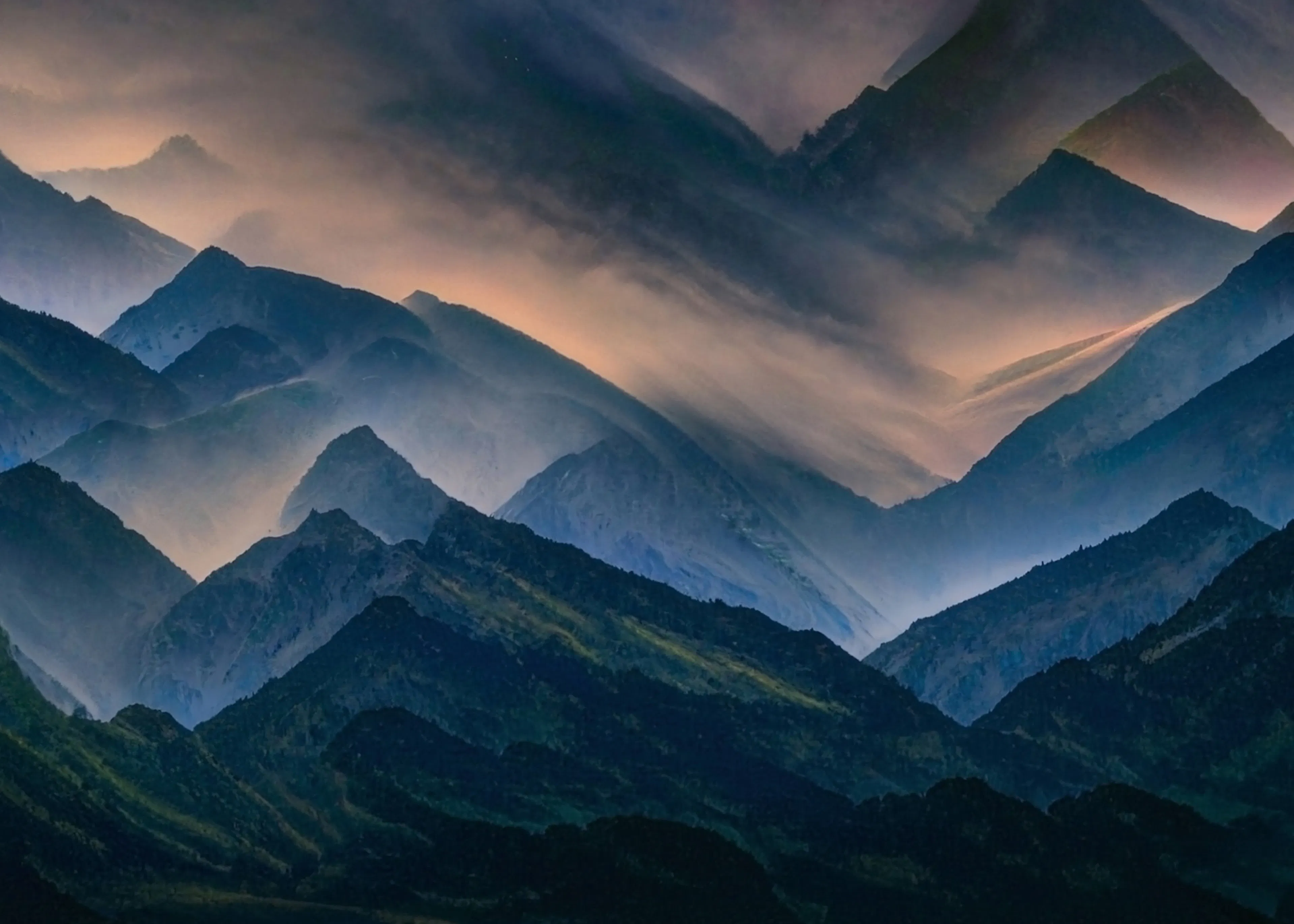 Mystic Mountain Layers Poster 0