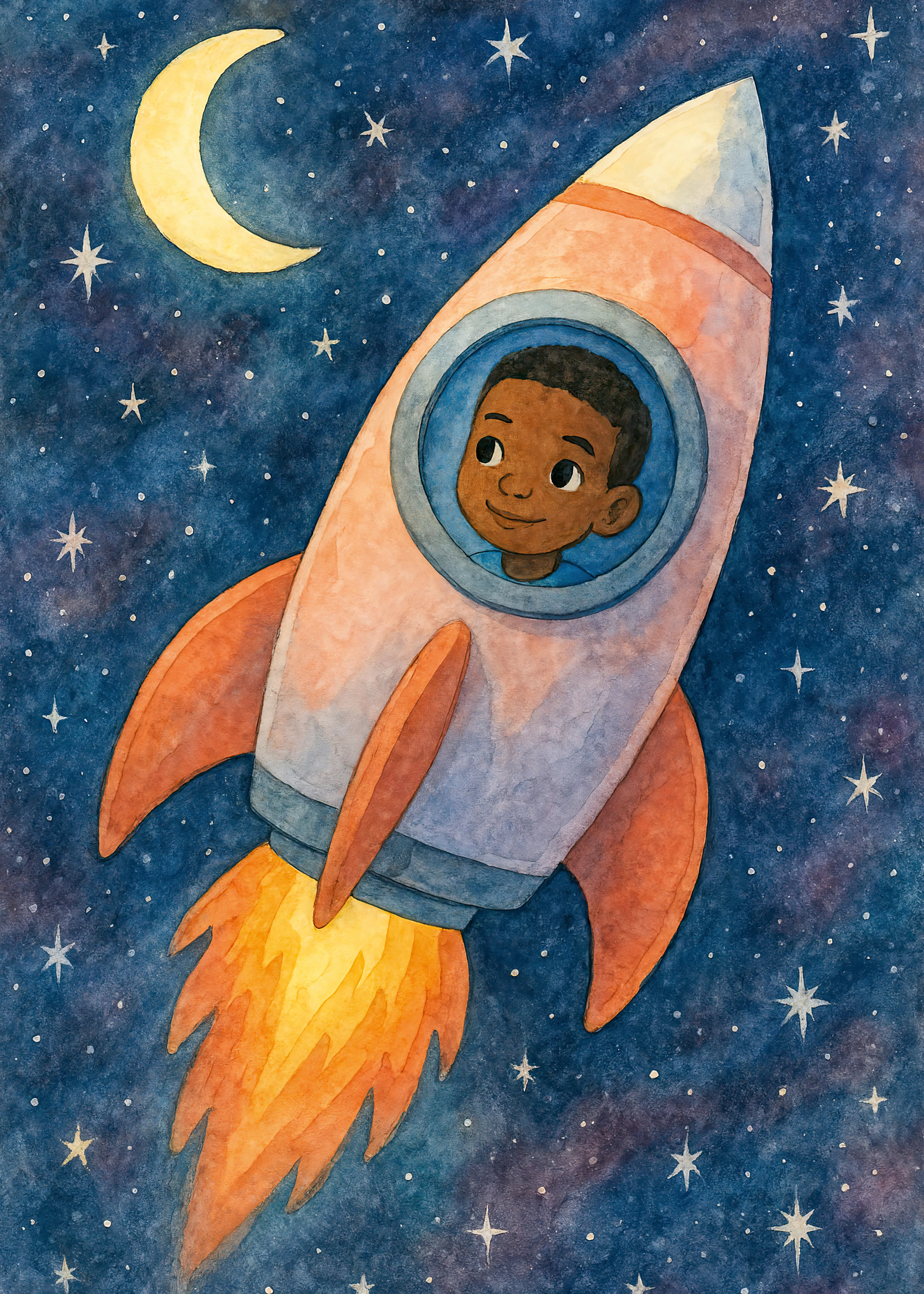 Blue Space Explorer Poster 0
