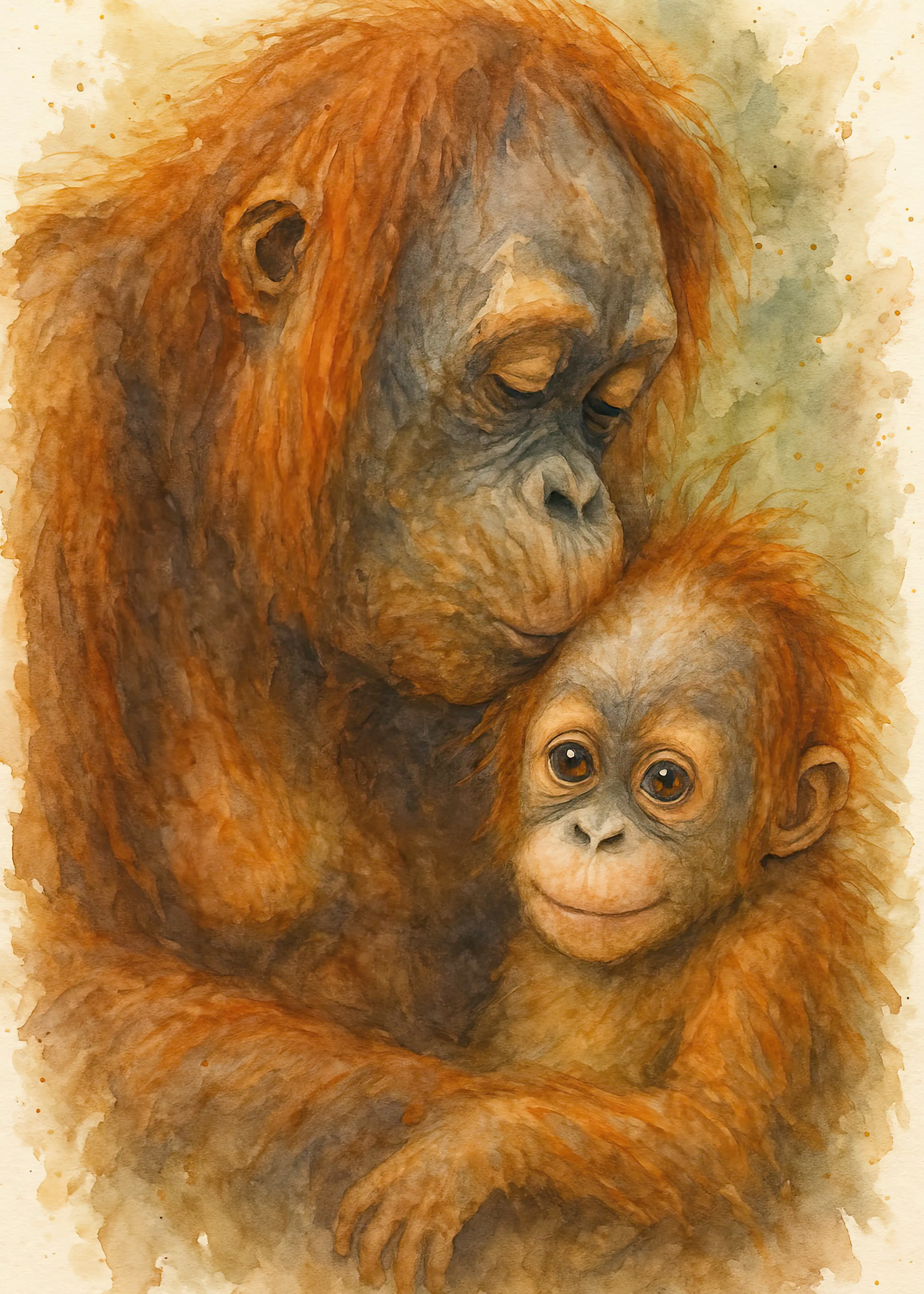 Orange Gentle Bond Poster 0